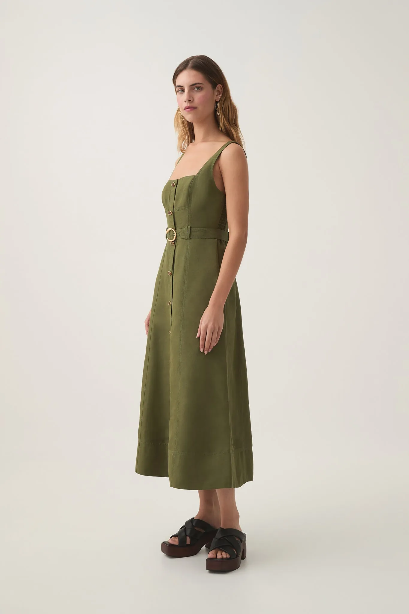 Axle Utility Midi Dress