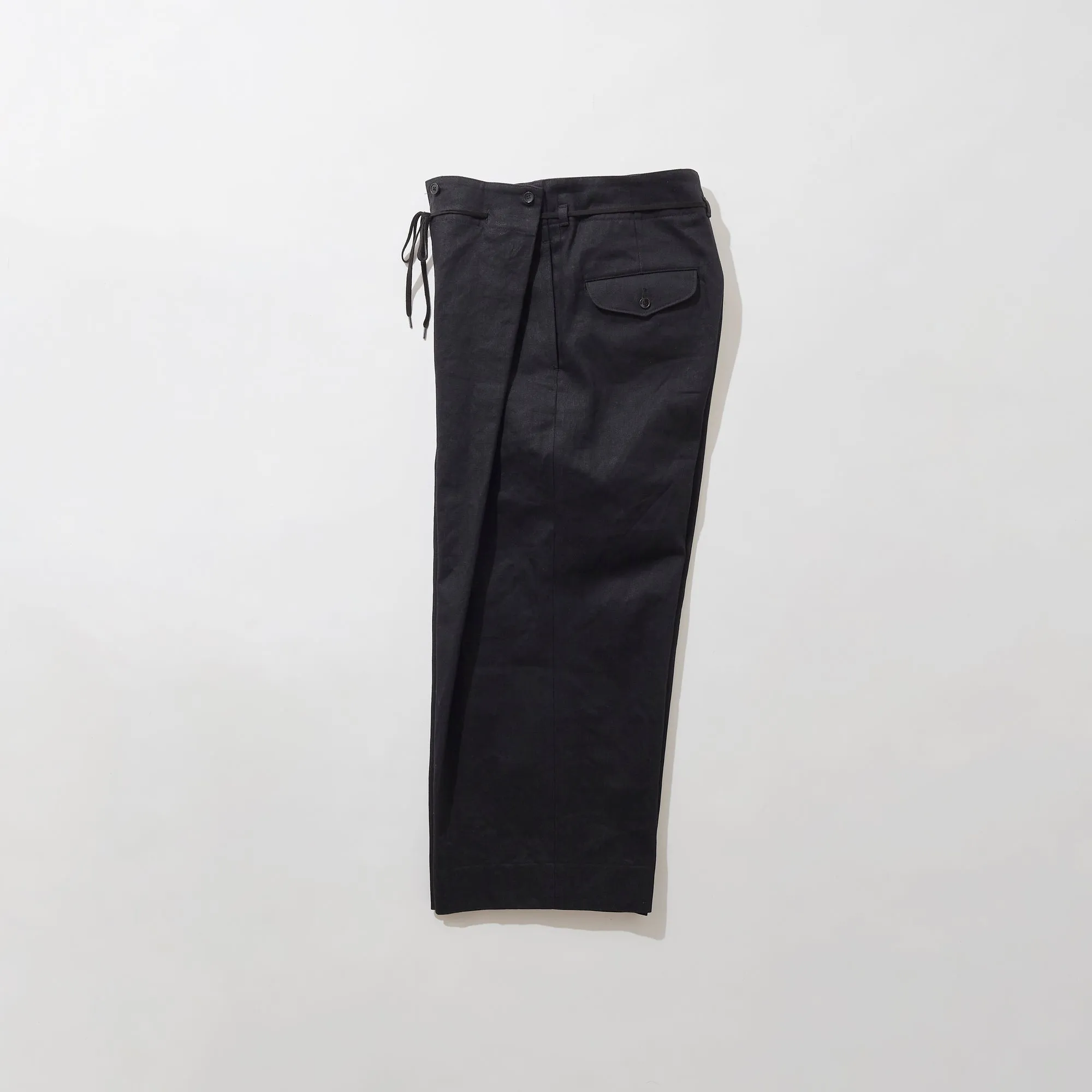 Black Denim Hakama Trousers