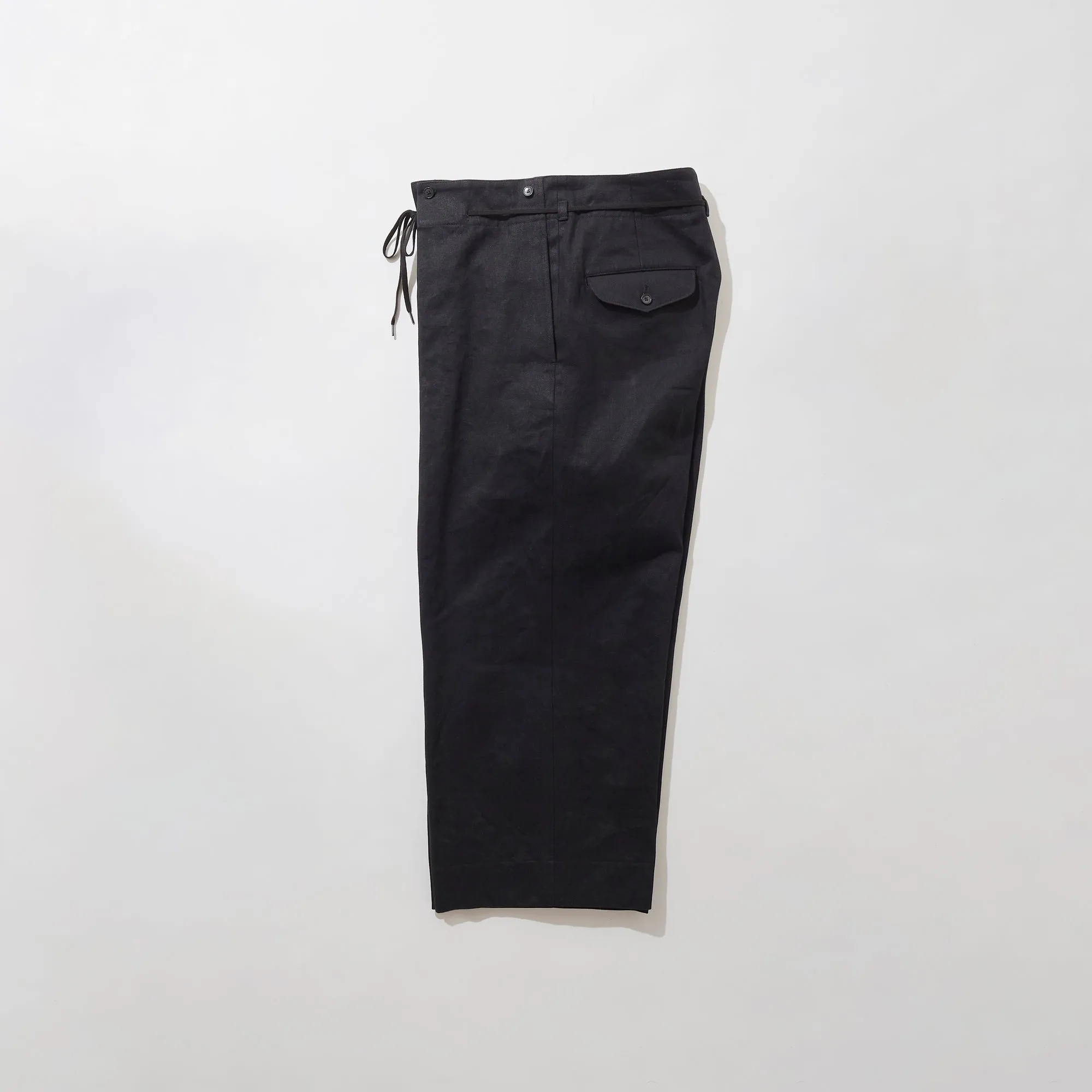 Black Denim Hakama Trousers