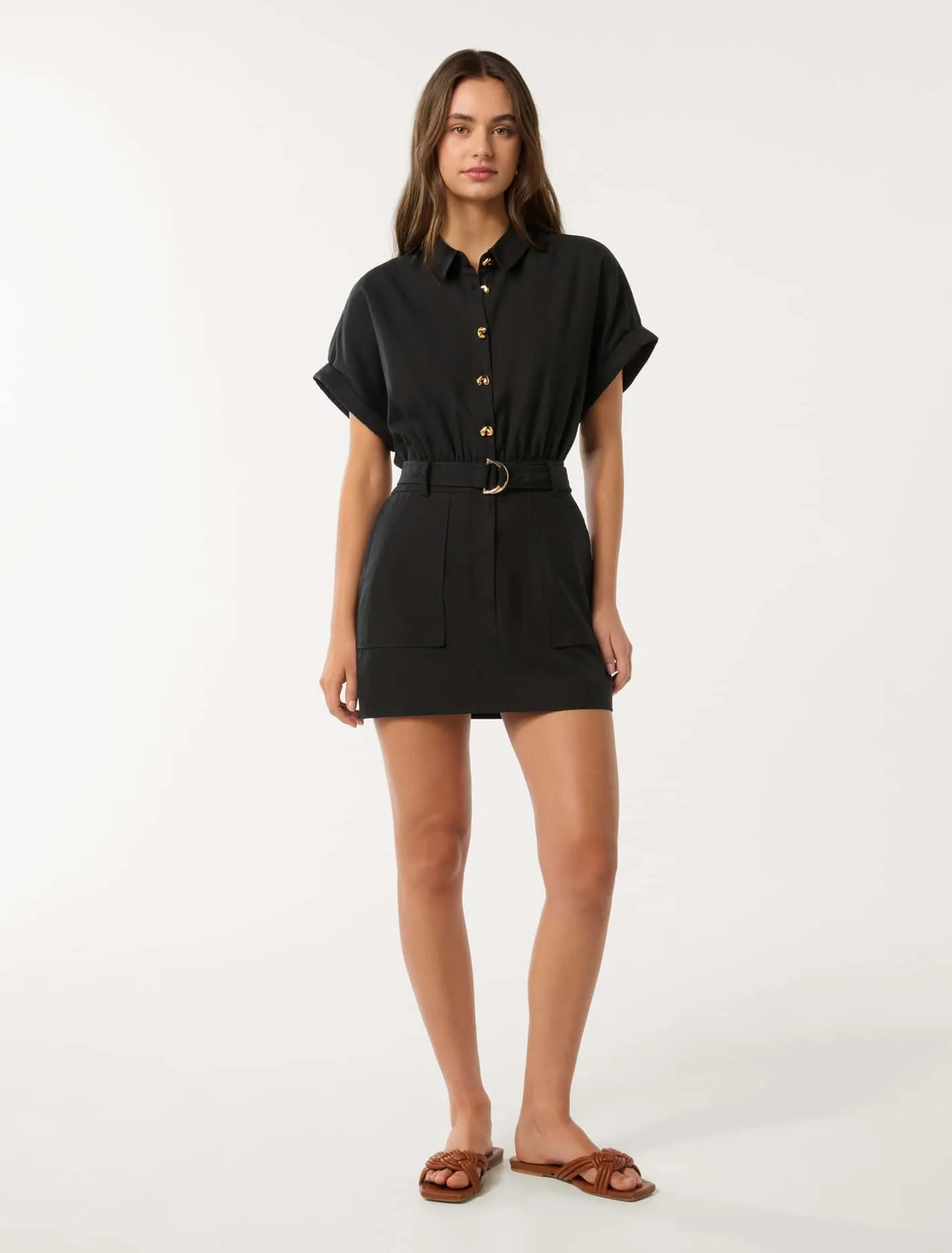 Bree Utility Mini Dress