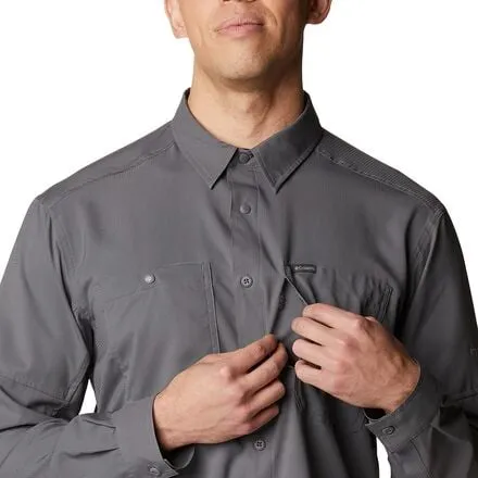 Columbia Men's Silver Ridge Utility Lite Long Sleeve Shirt in City Gray