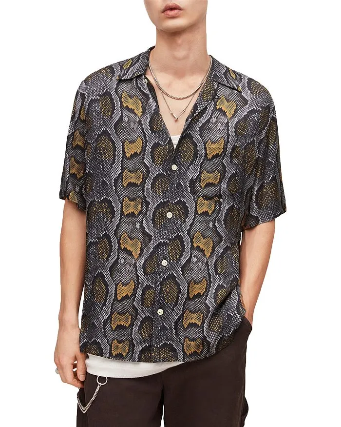 Copperhead Print Short Sleeve Hiking Shirt ALLSAINTS