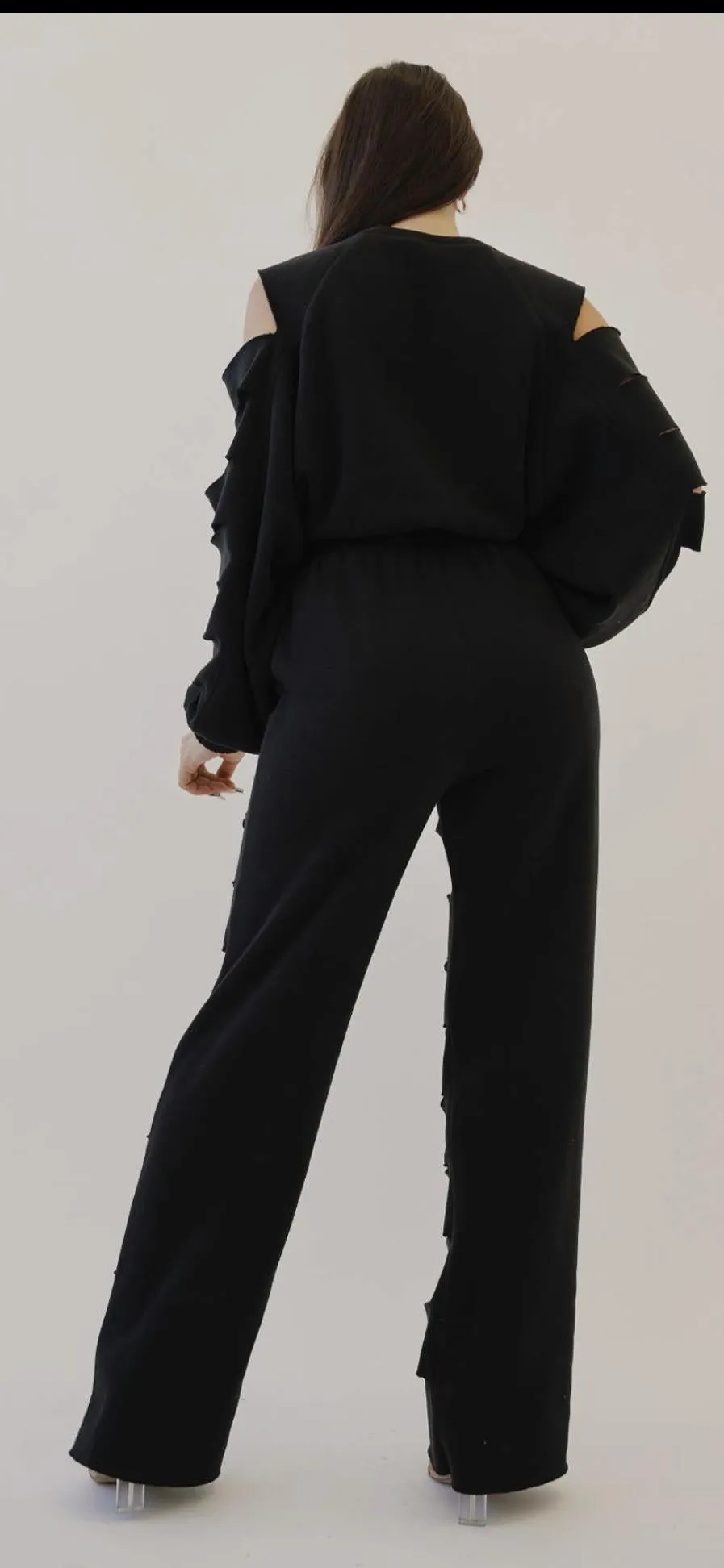 Cut Out  Fleece Pants