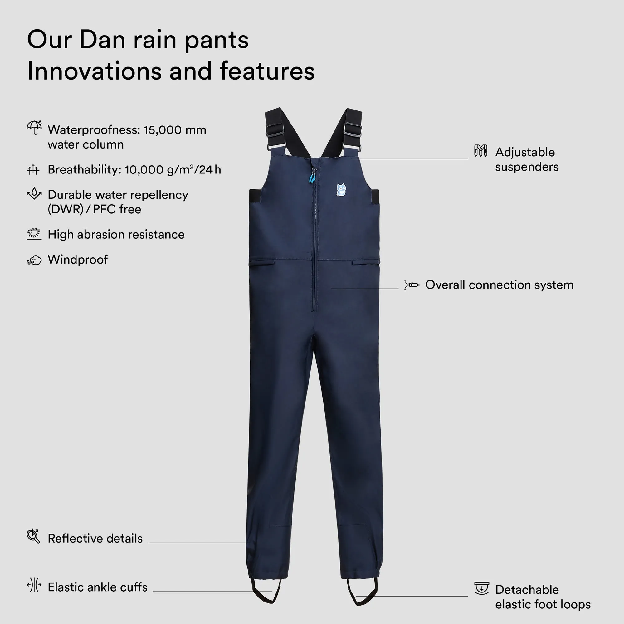 Dan rain pants