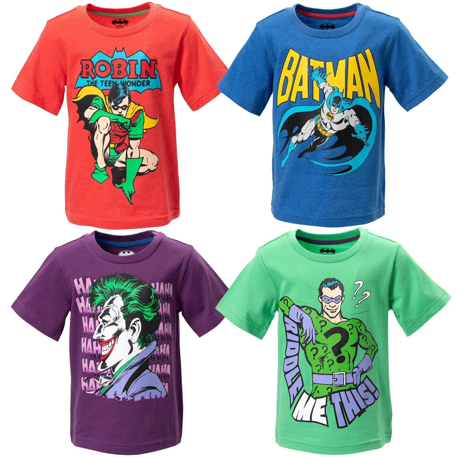 DC Comics Batman 4 Pack Graphic T-Shirts