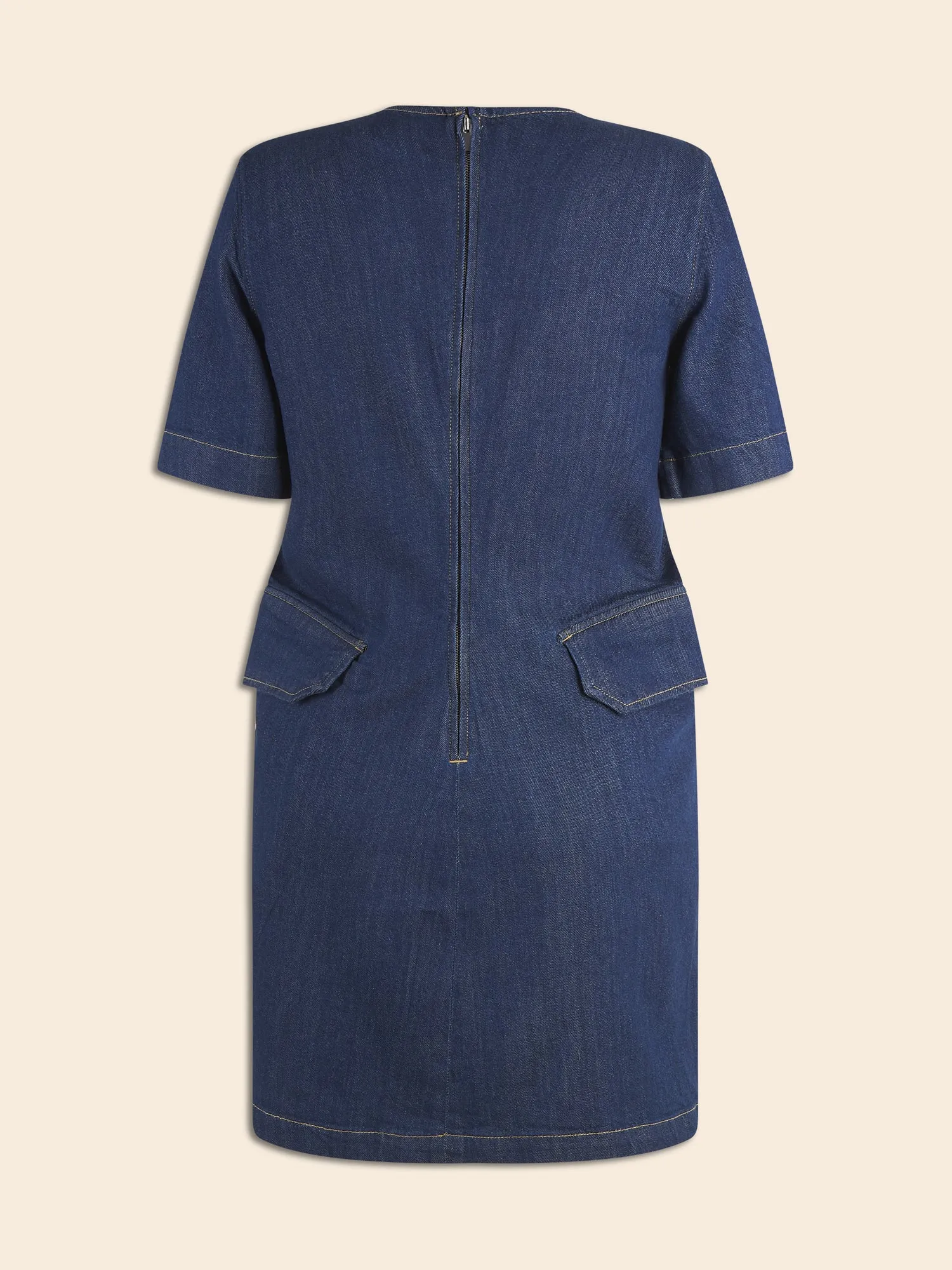 Denim Utility Mini Dress