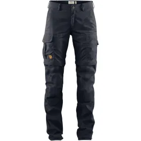 Fjallraven Karla Pro Zip Pants - Off with High Waist, Navy Blue