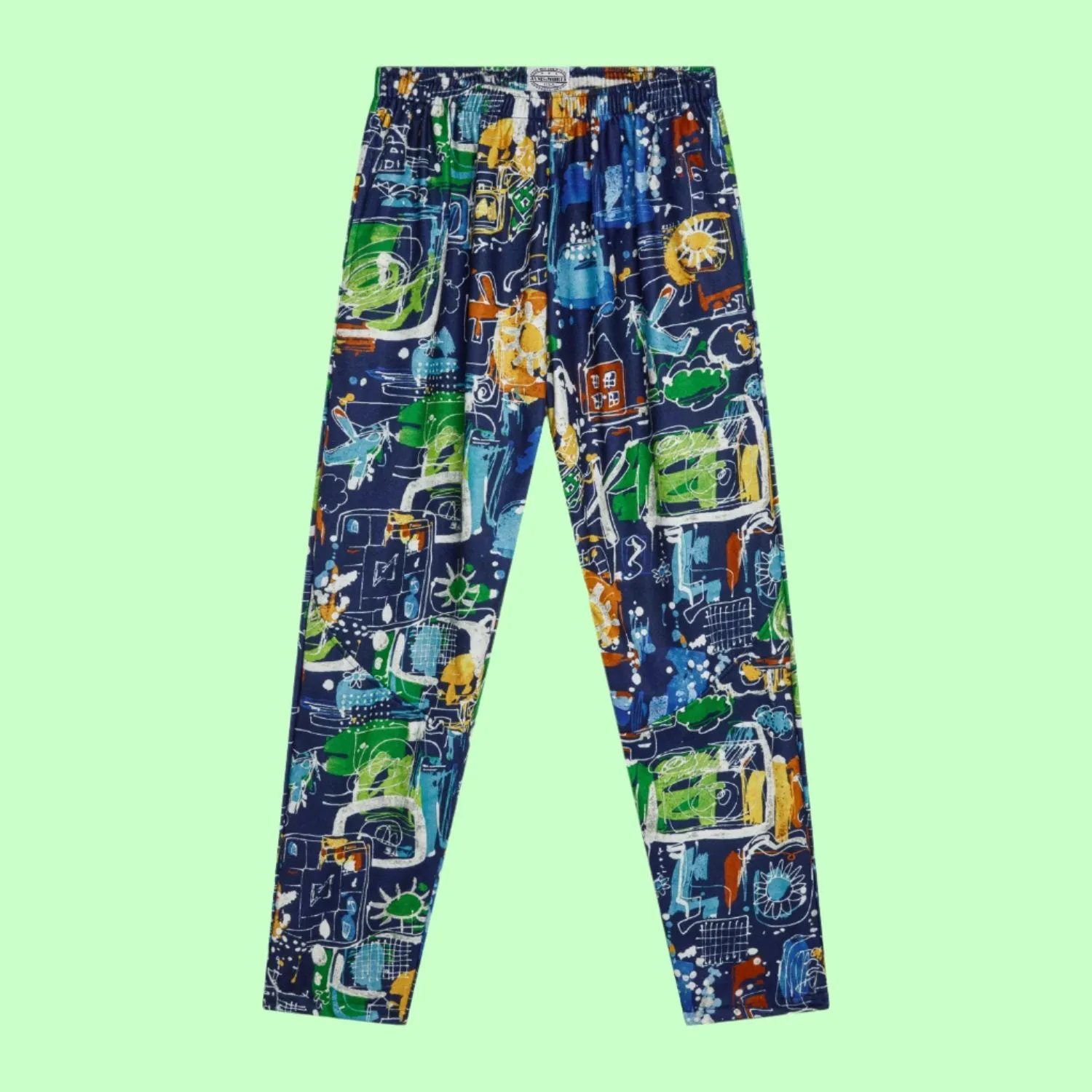 Fleece Retro Pants - Clash Navy