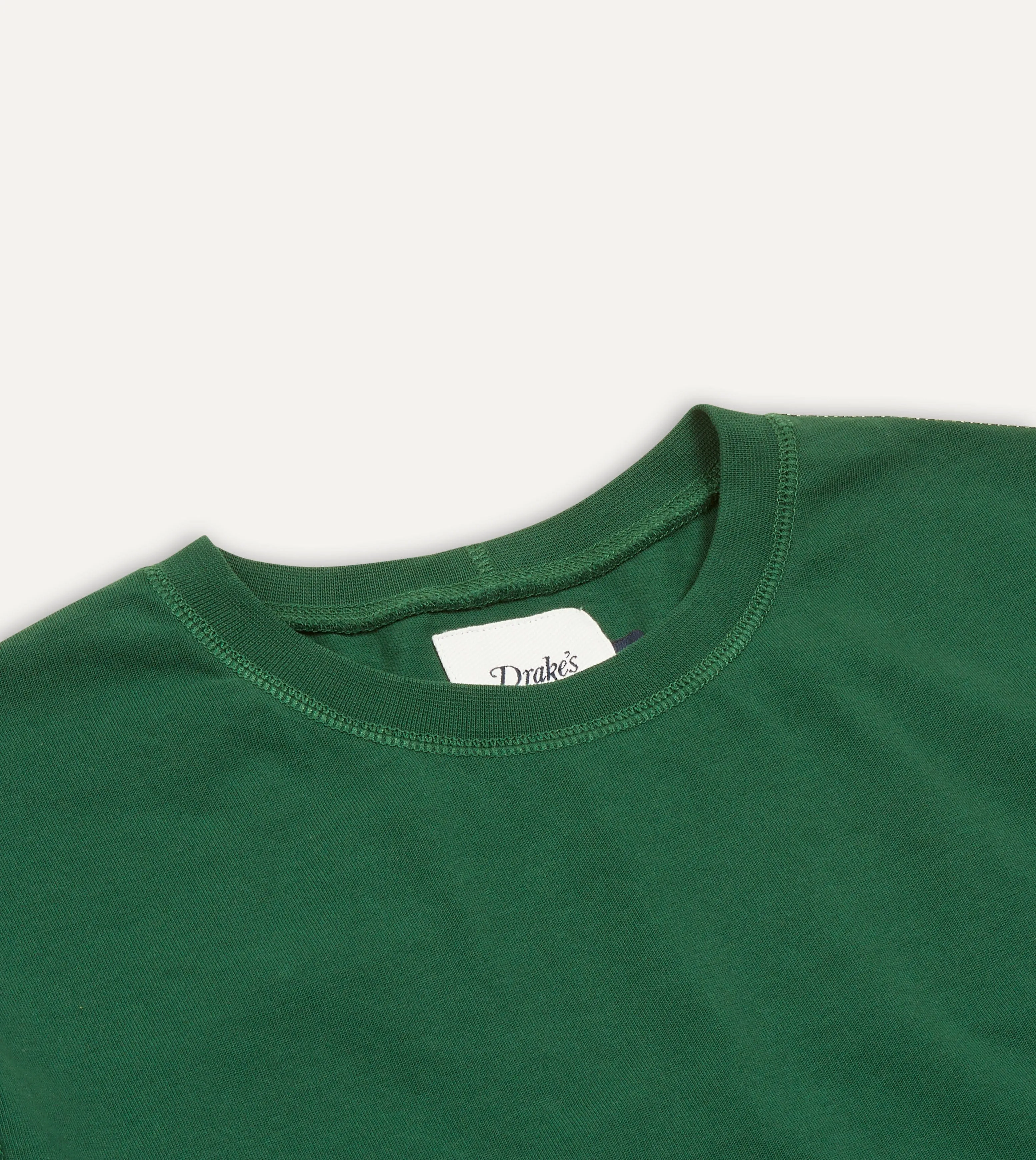 Forest Green Cotton Crew Neck Hiking T-Shirt