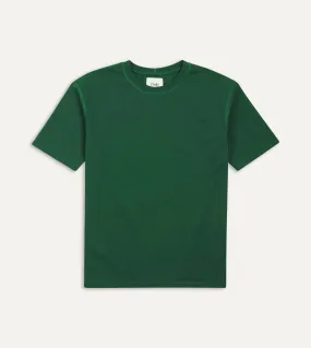 Forest Green Cotton Crew Neck Hiking T-Shirt