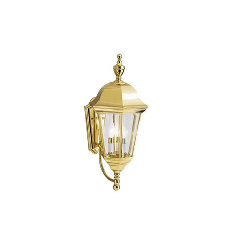 Grove Mill 9489PB - Outdoor Wall Lantern, 3Lt