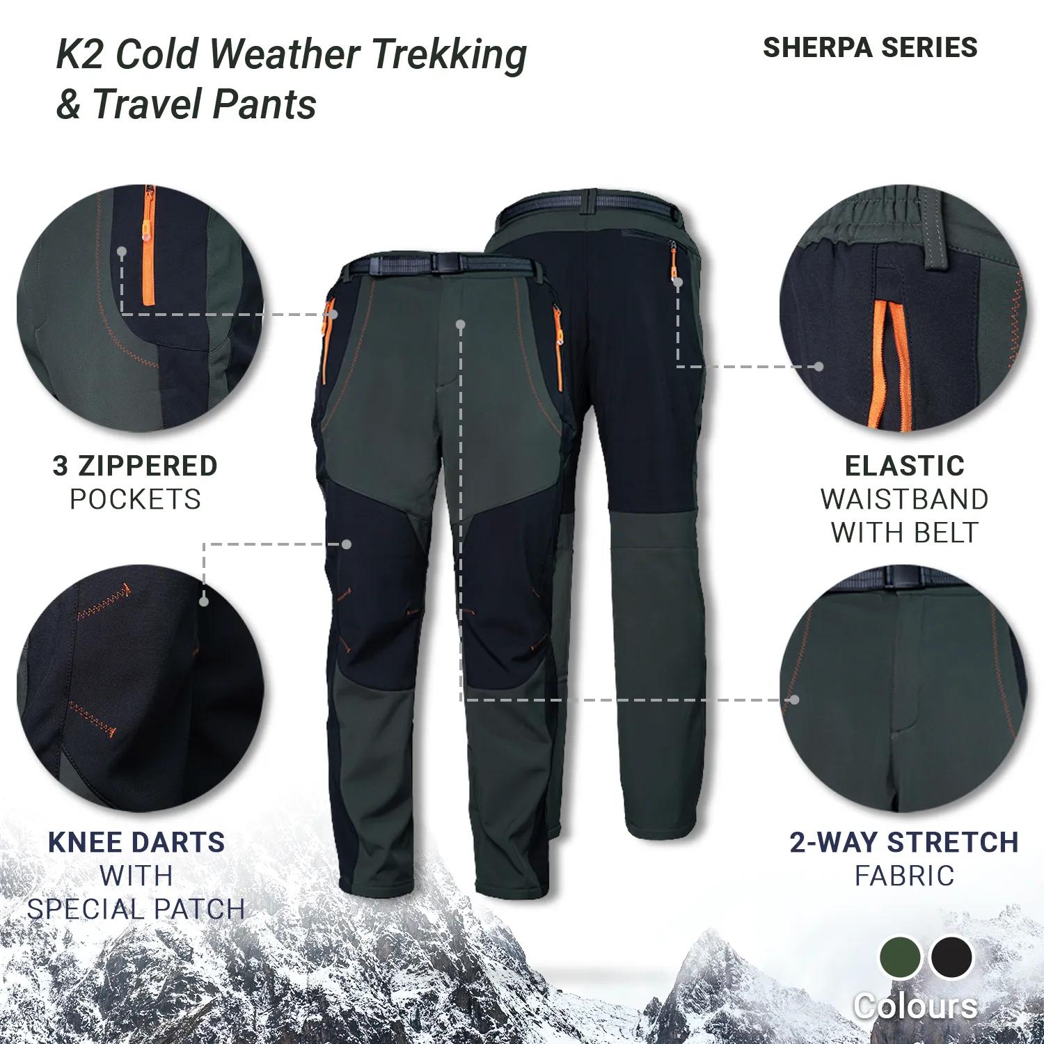 K2 Cold Weather Trekking & Travel Pants