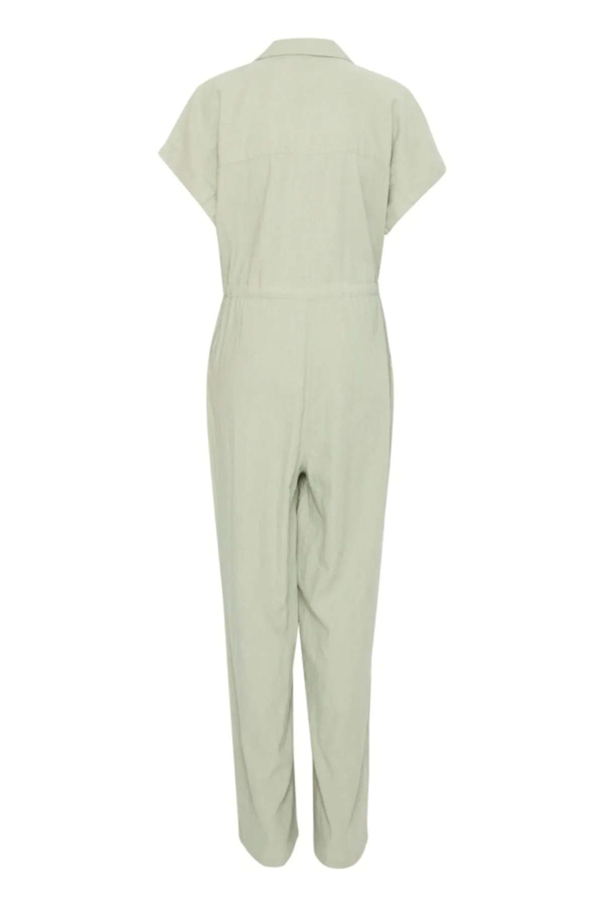 Khaki Linen Jumpsuit