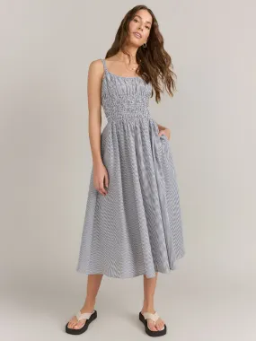 Lena Sleeveless Seersucker Midi Dress - Brands We Love