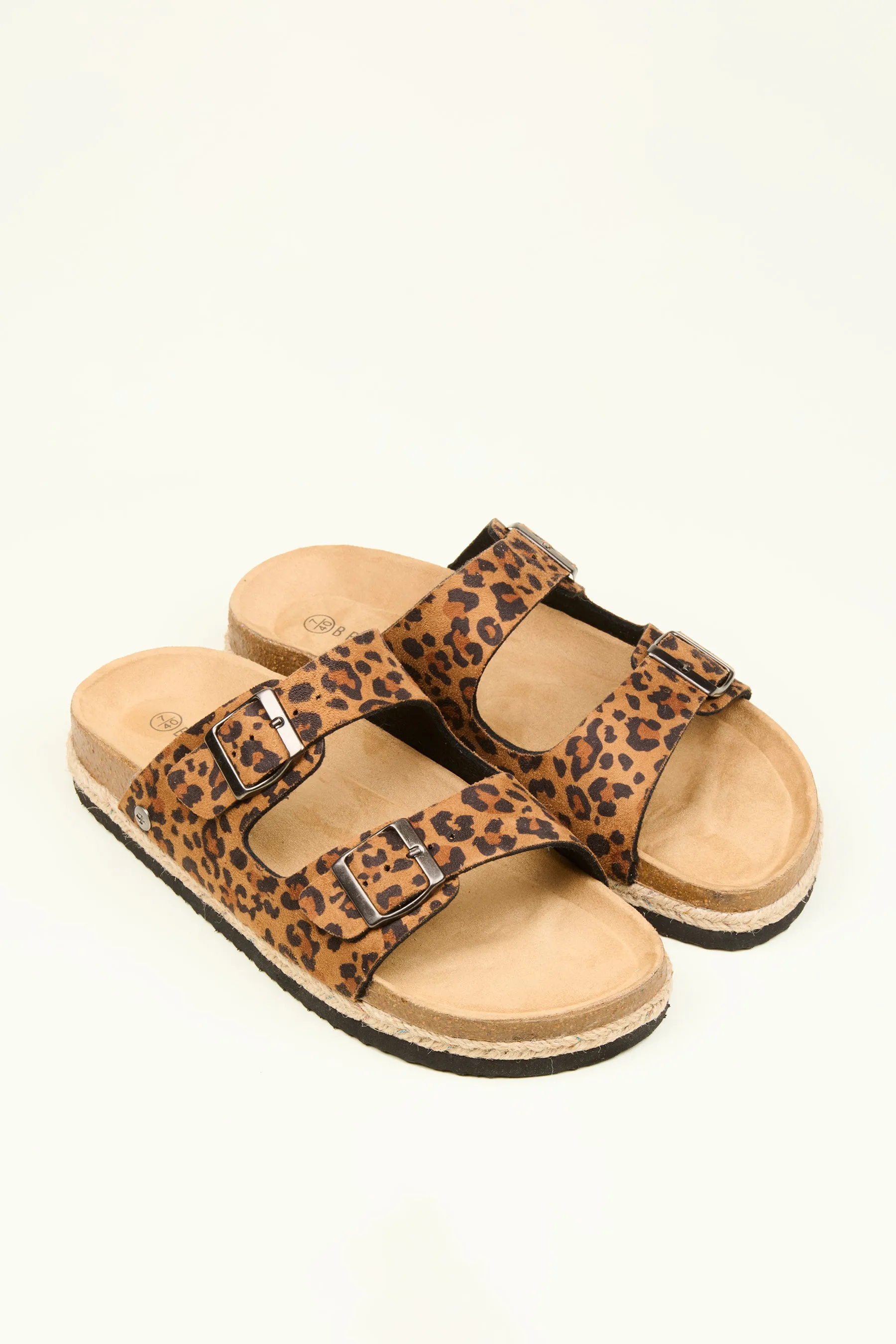 Leopard Flatform Sandals