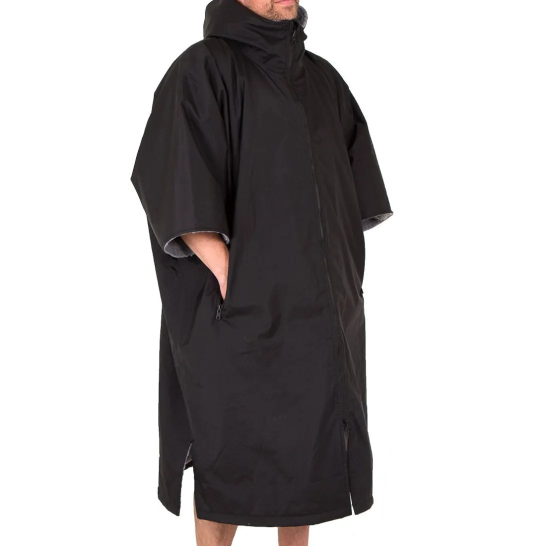 Lifeventure Thermarobe Changing Robe Short Sleeved Black