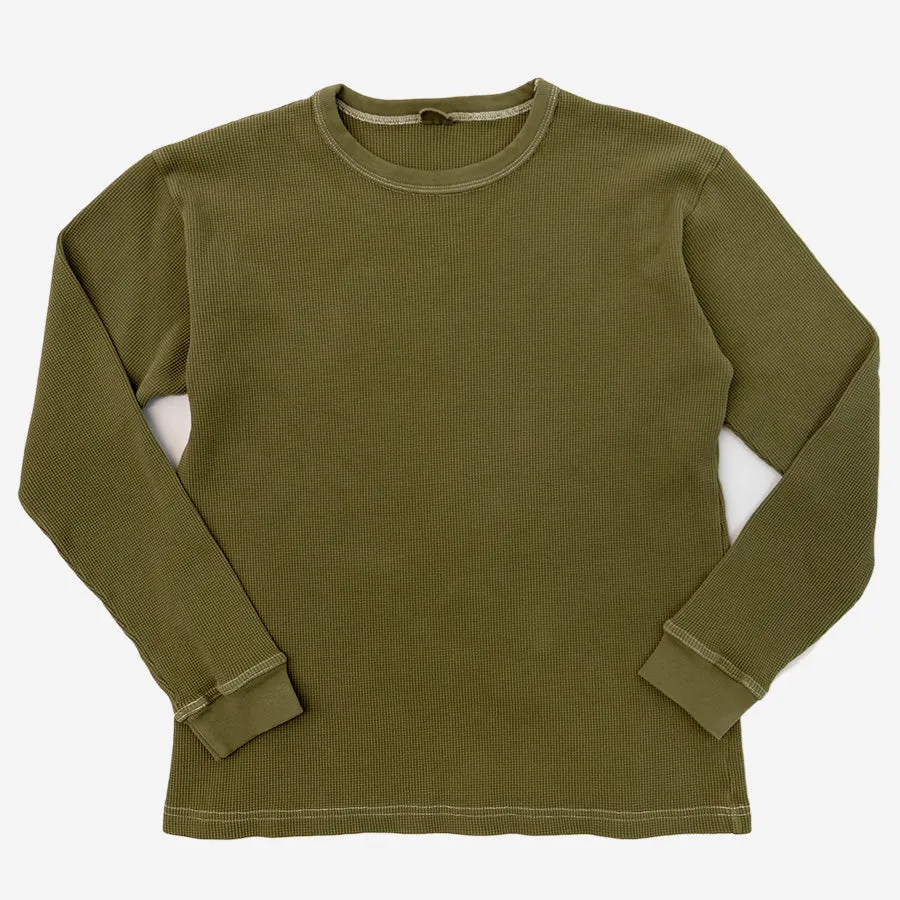 Long Sleeve Thermal Knit - Olive Green (MG AFR Exclusive)