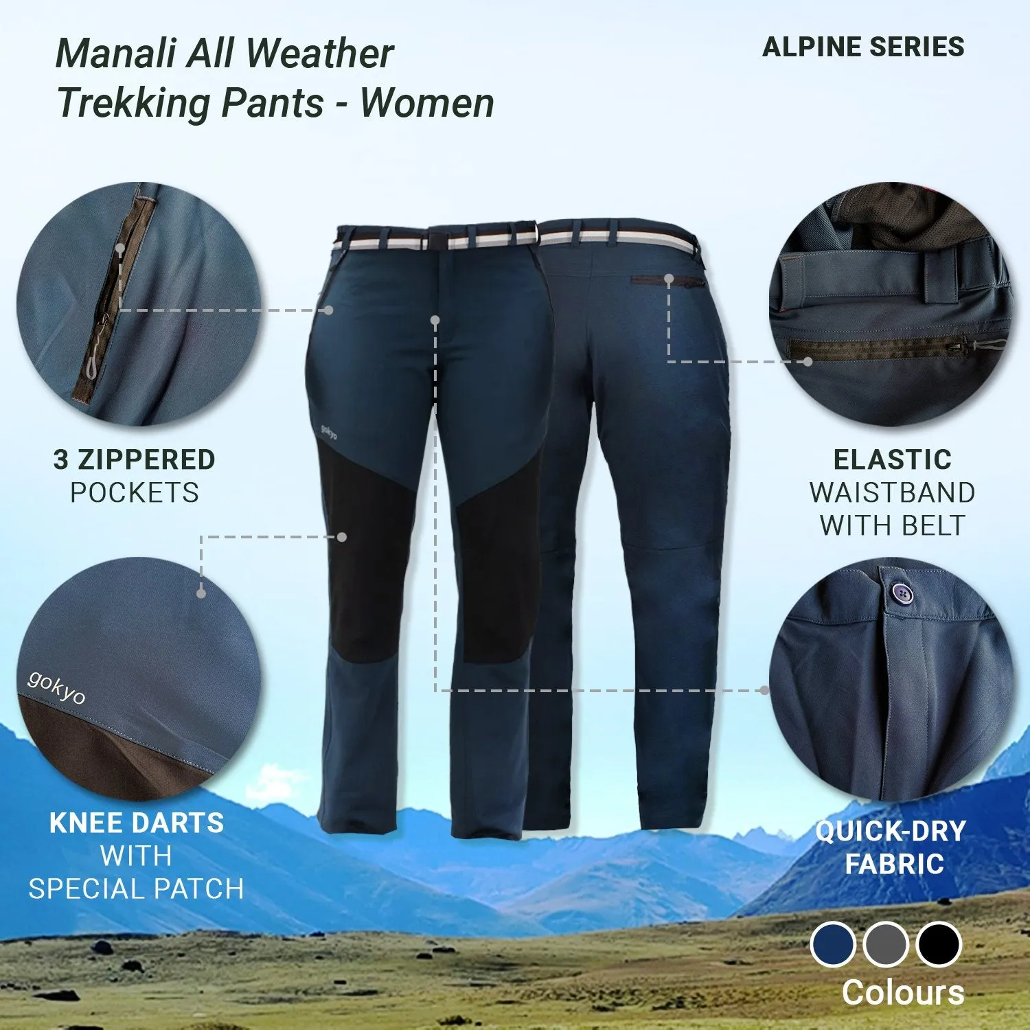 Manali All Weather Trekking Pants - Women