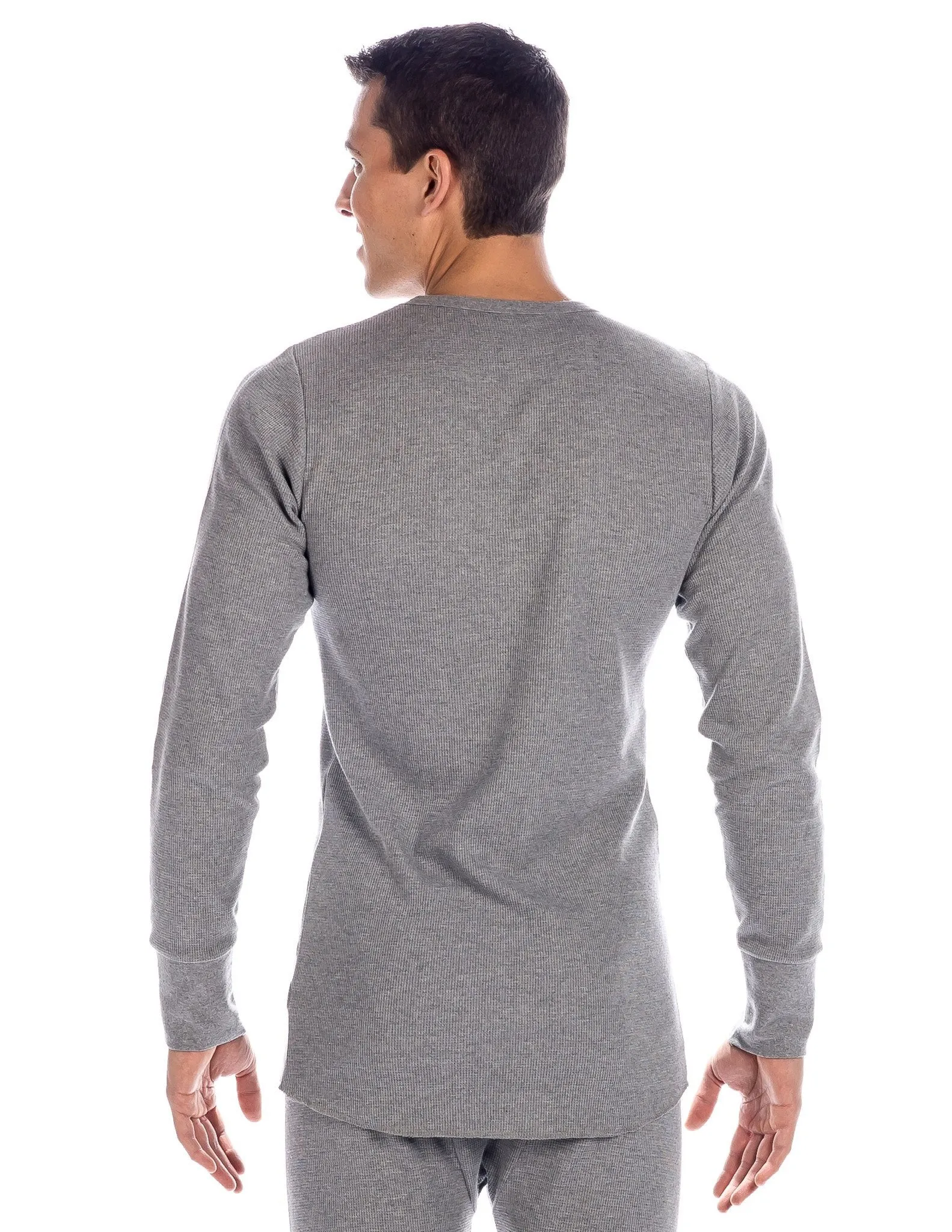 Men's Classic Waffle Knit Thermal Crew Top