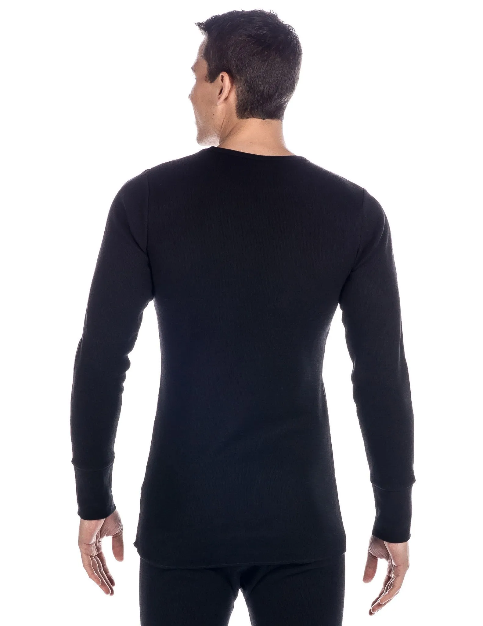 Men's Classic Waffle Knit Thermal Crew Top