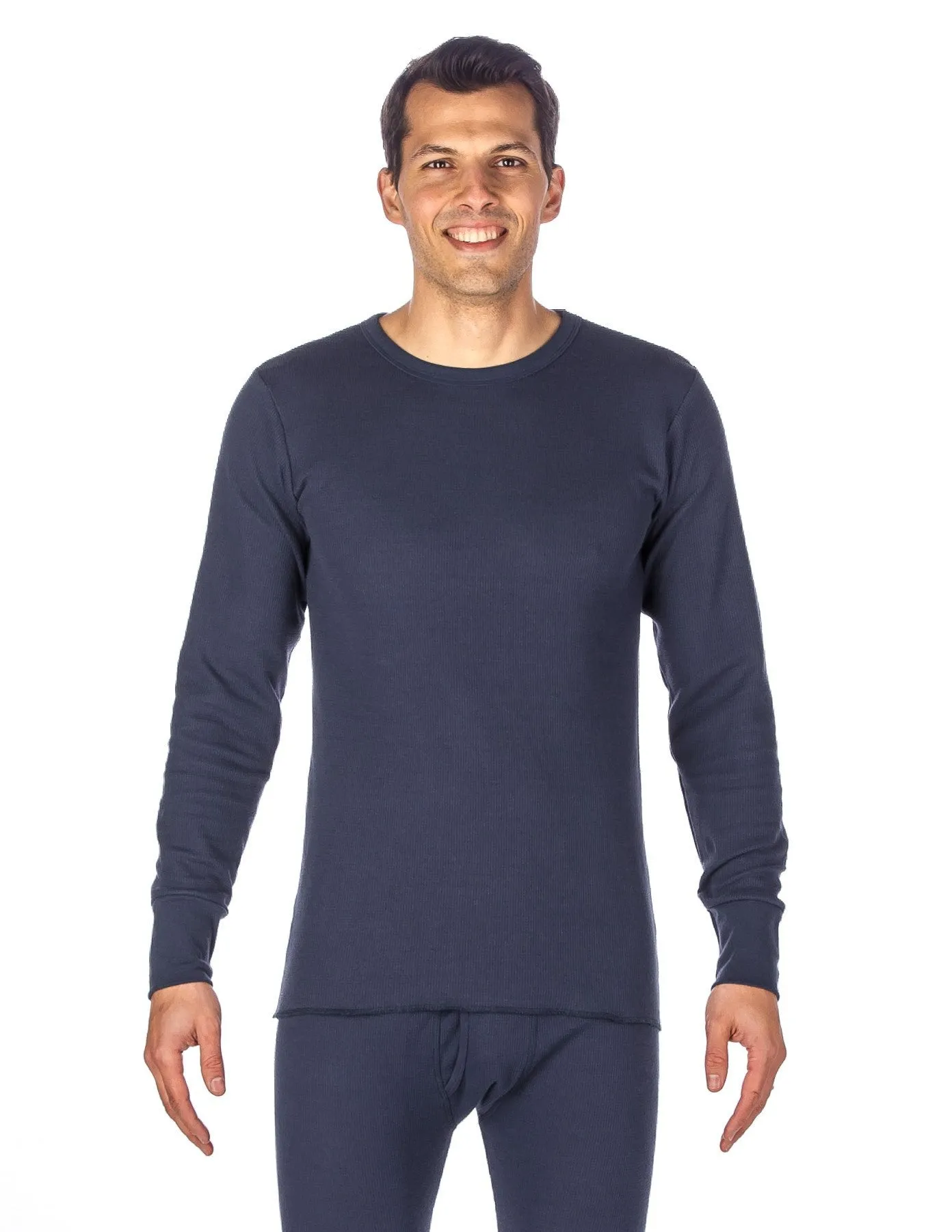 Men's Classic Waffle Knit Thermal Crew Top