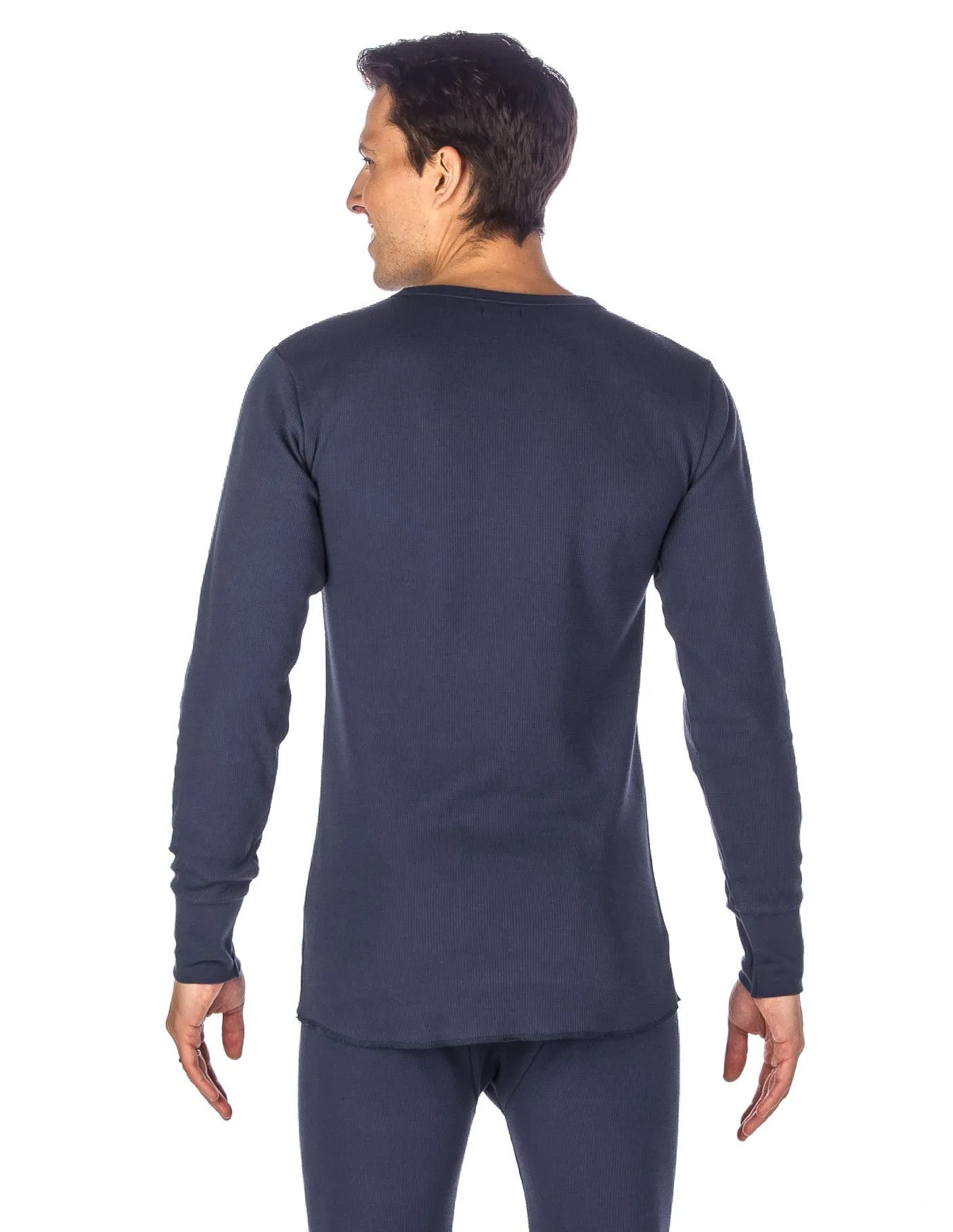 Men's Classic Waffle Knit Thermal Crew Top