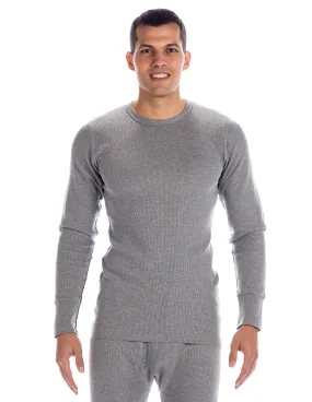 Men's Classic Waffle Knit Thermal Crew Top