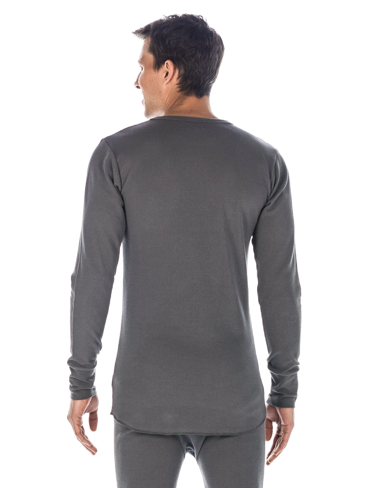 Men's Classic Waffle Knit Thermal Crew Top