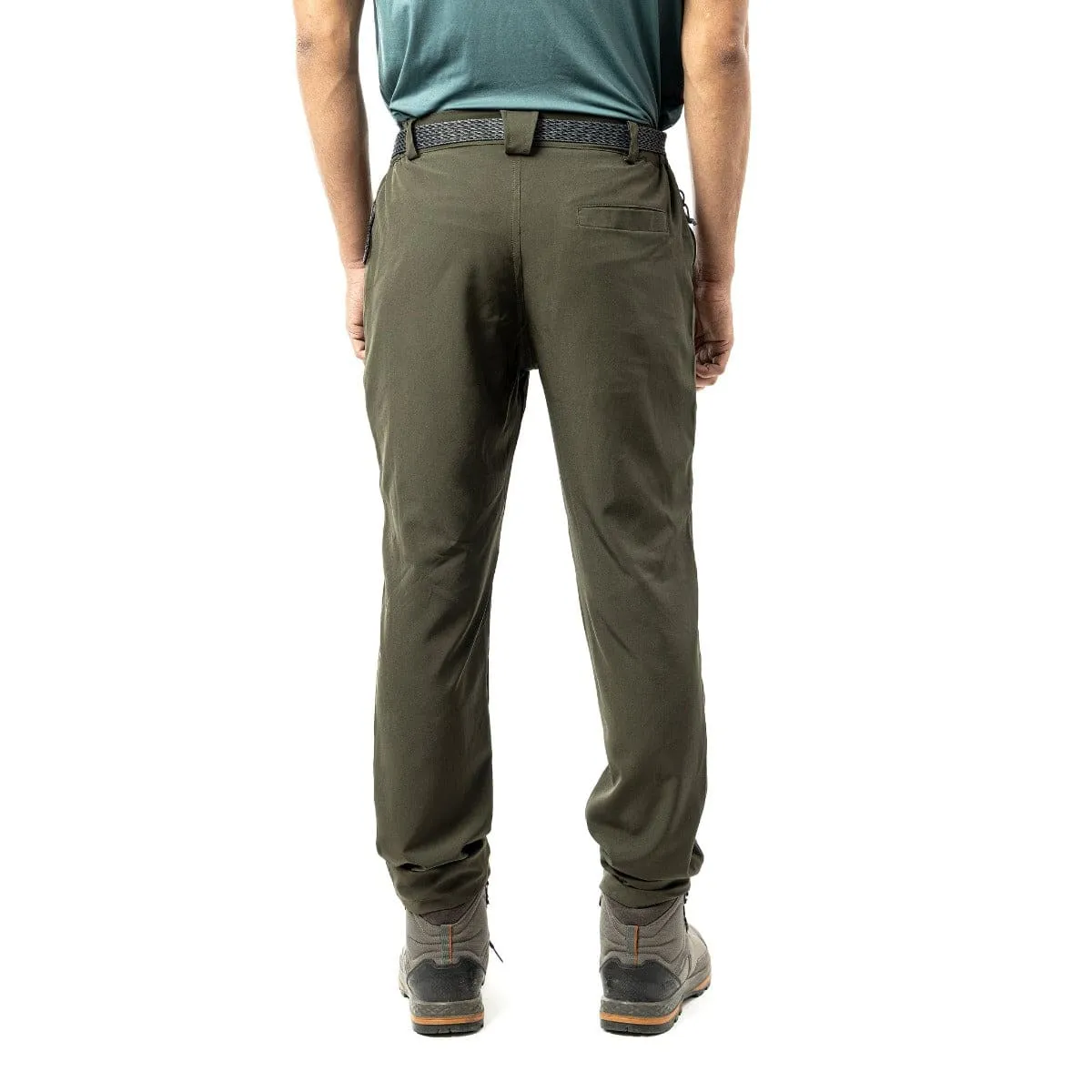 Men's Trekking and Hiking Pants - Green & Grey