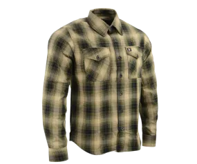 Milwaukee Plaid Beige/Black/Olive Flannel Shirt