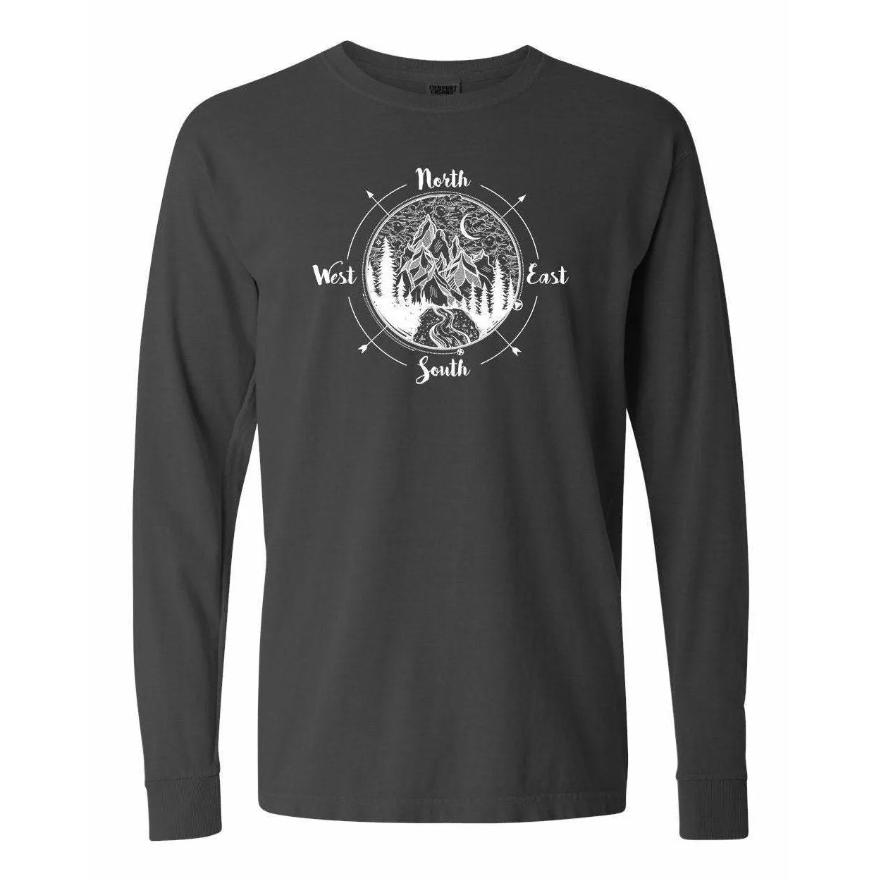 National Park Compass National Park Comfort Colors Long Sleeve T Shirt