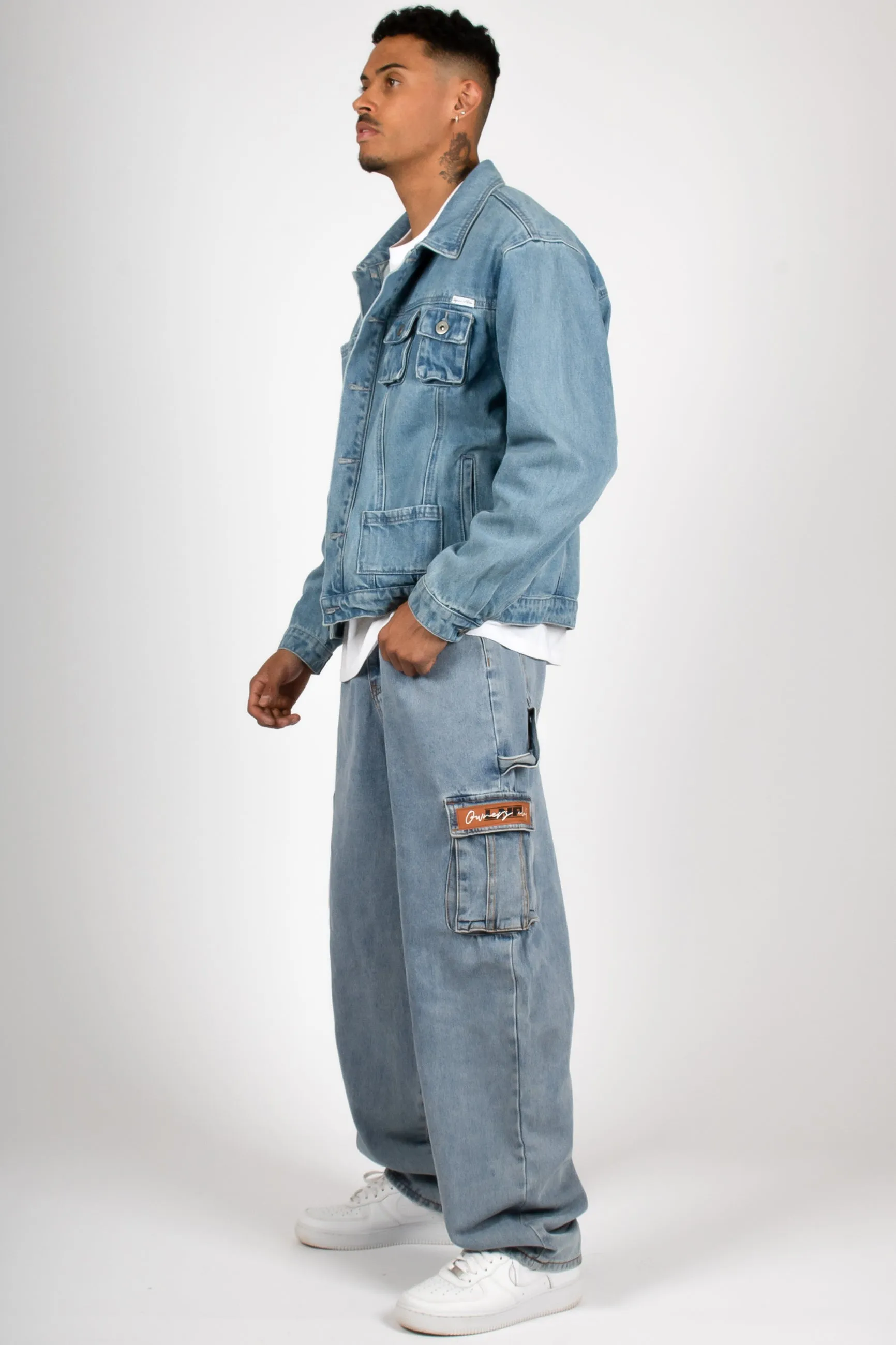 Nevada Blue Wash Utility Denim Jacket