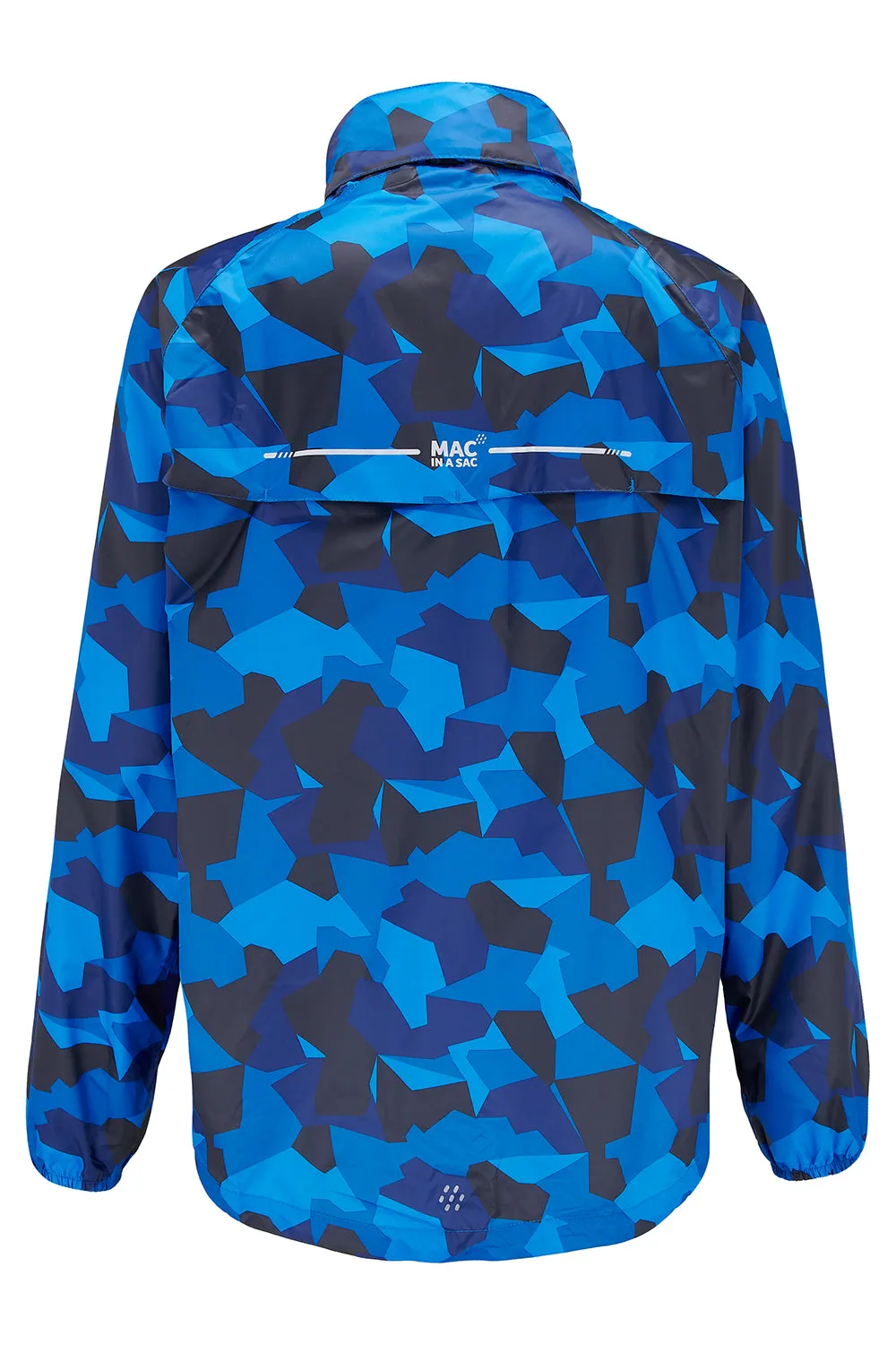 Origin Packable Waterproof Jacket -  Blue Camo Tonal Zip