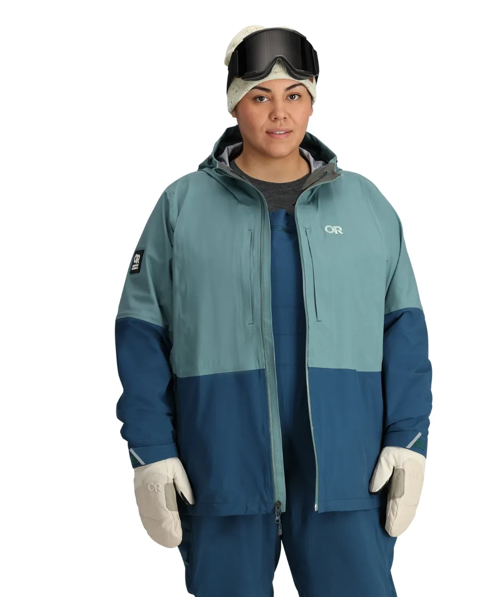 Outdoor Research Carbide Womens Plus Size Shell Jacket Neptune Sizes 2X-4X