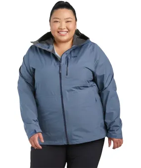 Outdoor Research Women’s Aspire II Goretex Rain Shell Jacket Nimbus Blue sizes 1X & 4X