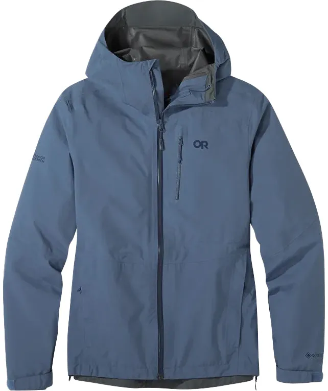 Outdoor Research Women’s Aspire II Goretex Rain Shell Jacket Nimbus Blue sizes 1X & 4X