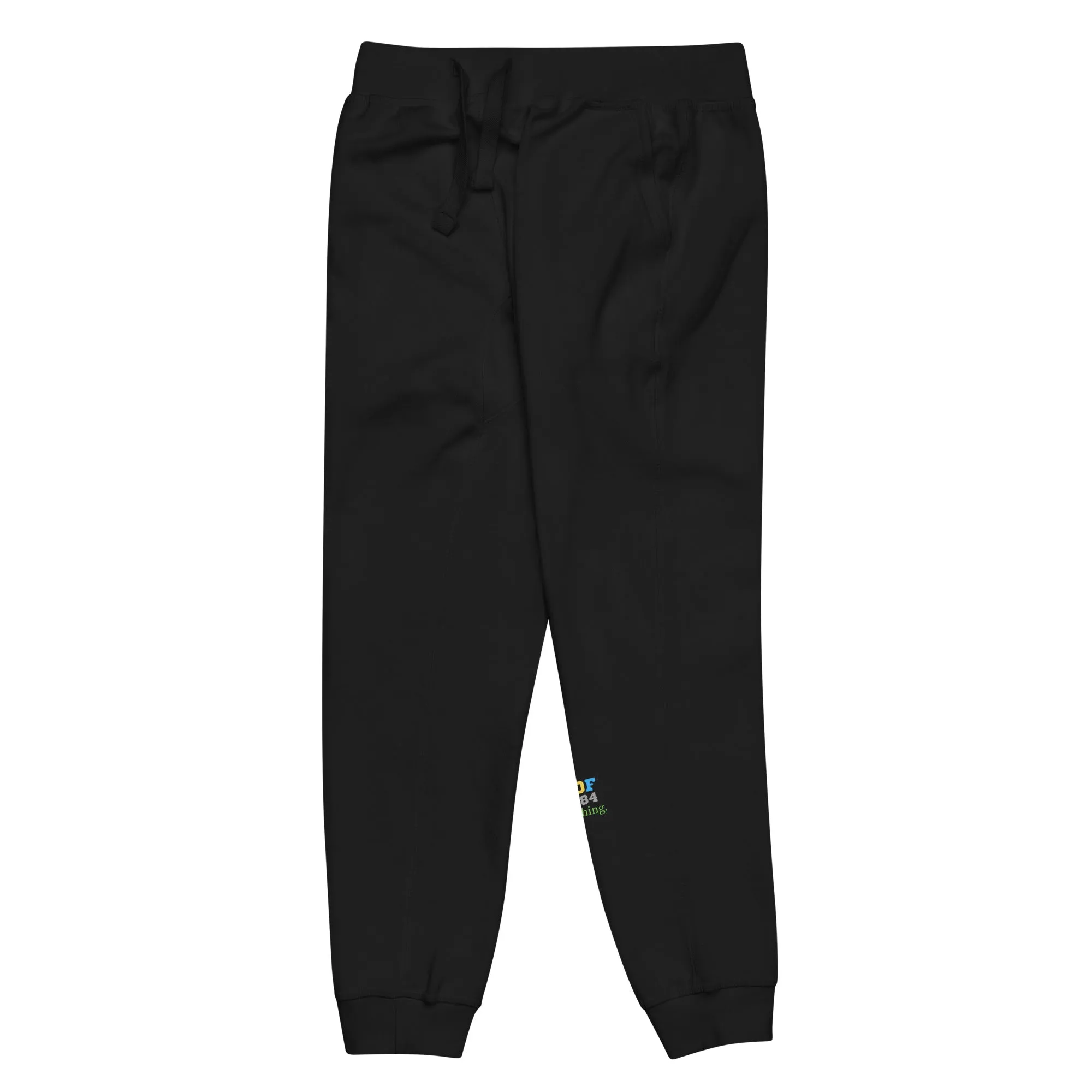 POF 1984 Adult Unisex fleece sweatpants Black