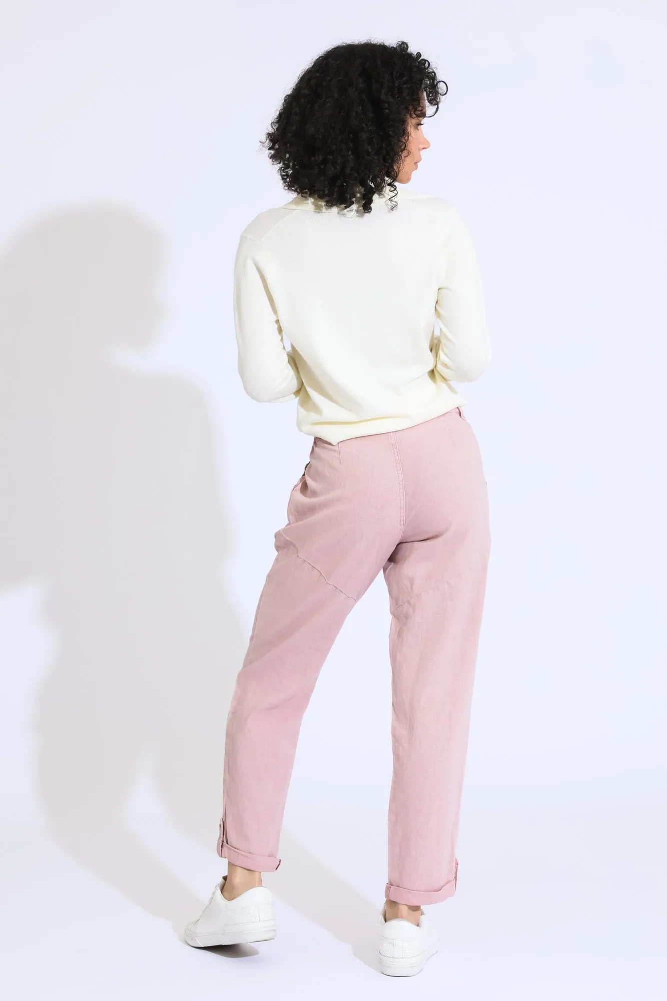 PULL ON CONVERTIBLE PANT - ROSE