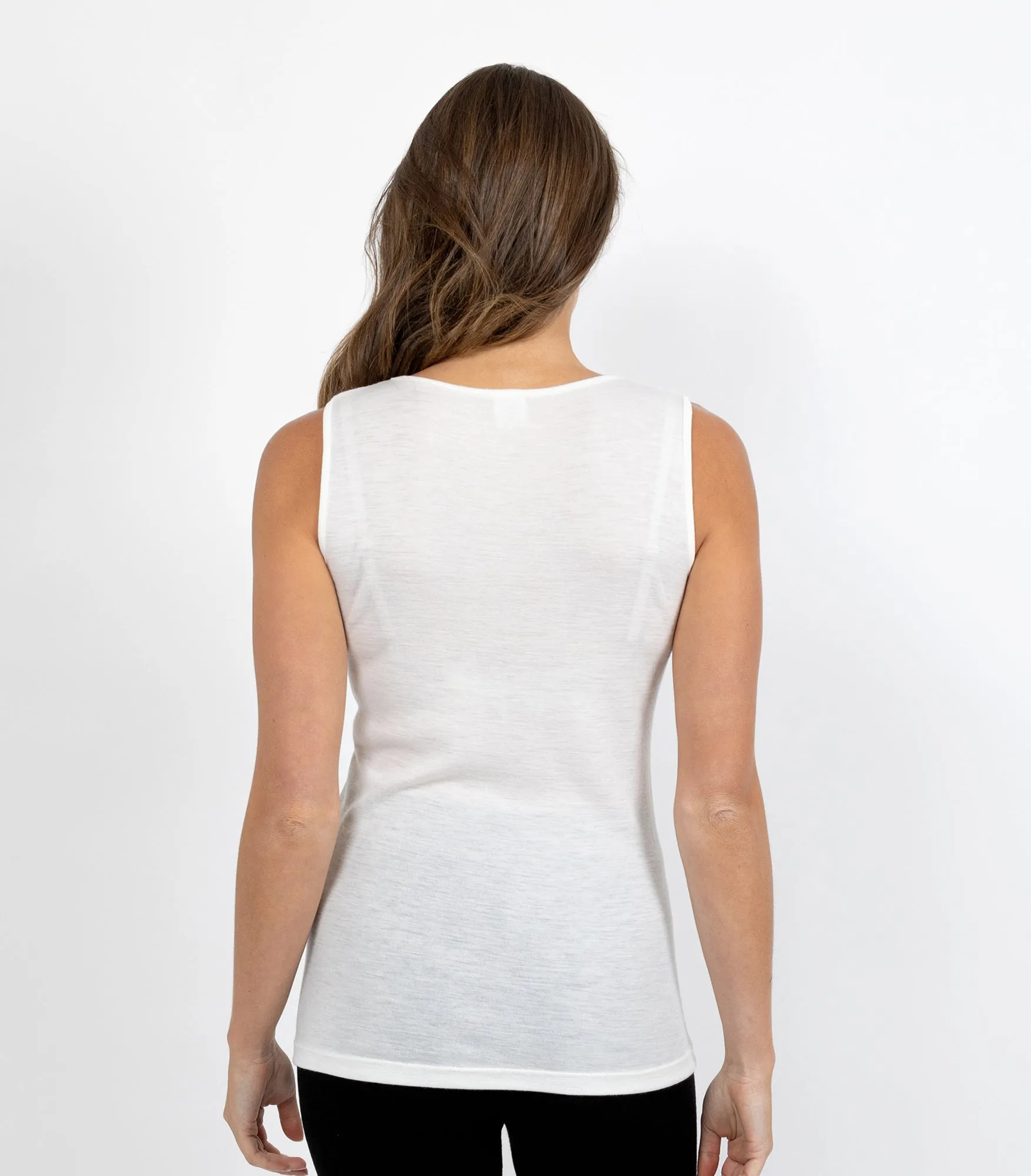 Pure Merino Wool 200gsm Vest - Ivory