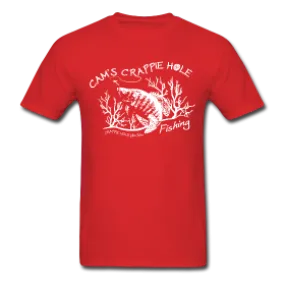 "Red" Short Sleeve Crappie Hole T-Shirts