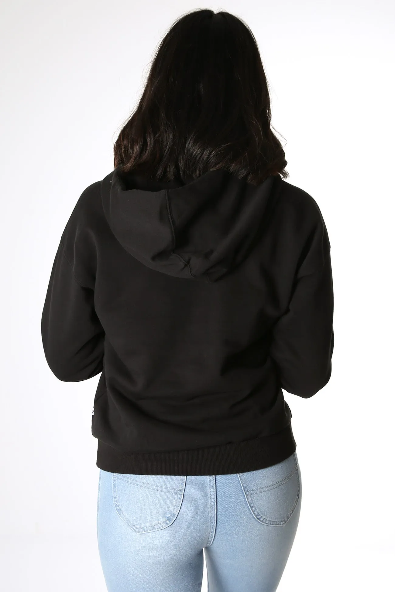 Rusty Essentials Hooded Fleece Black