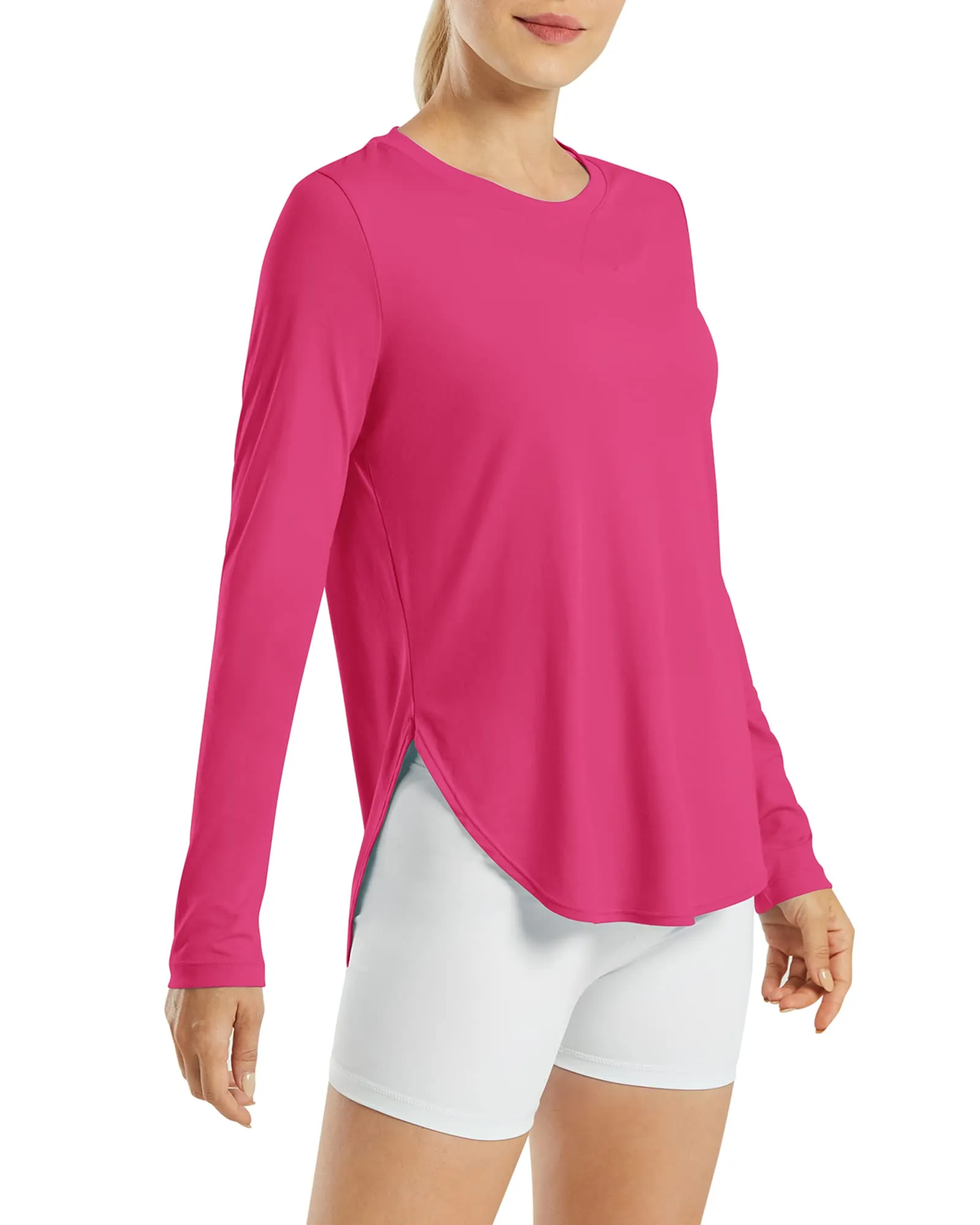 Scoop Neck UV Sun Workout Long Sleeve