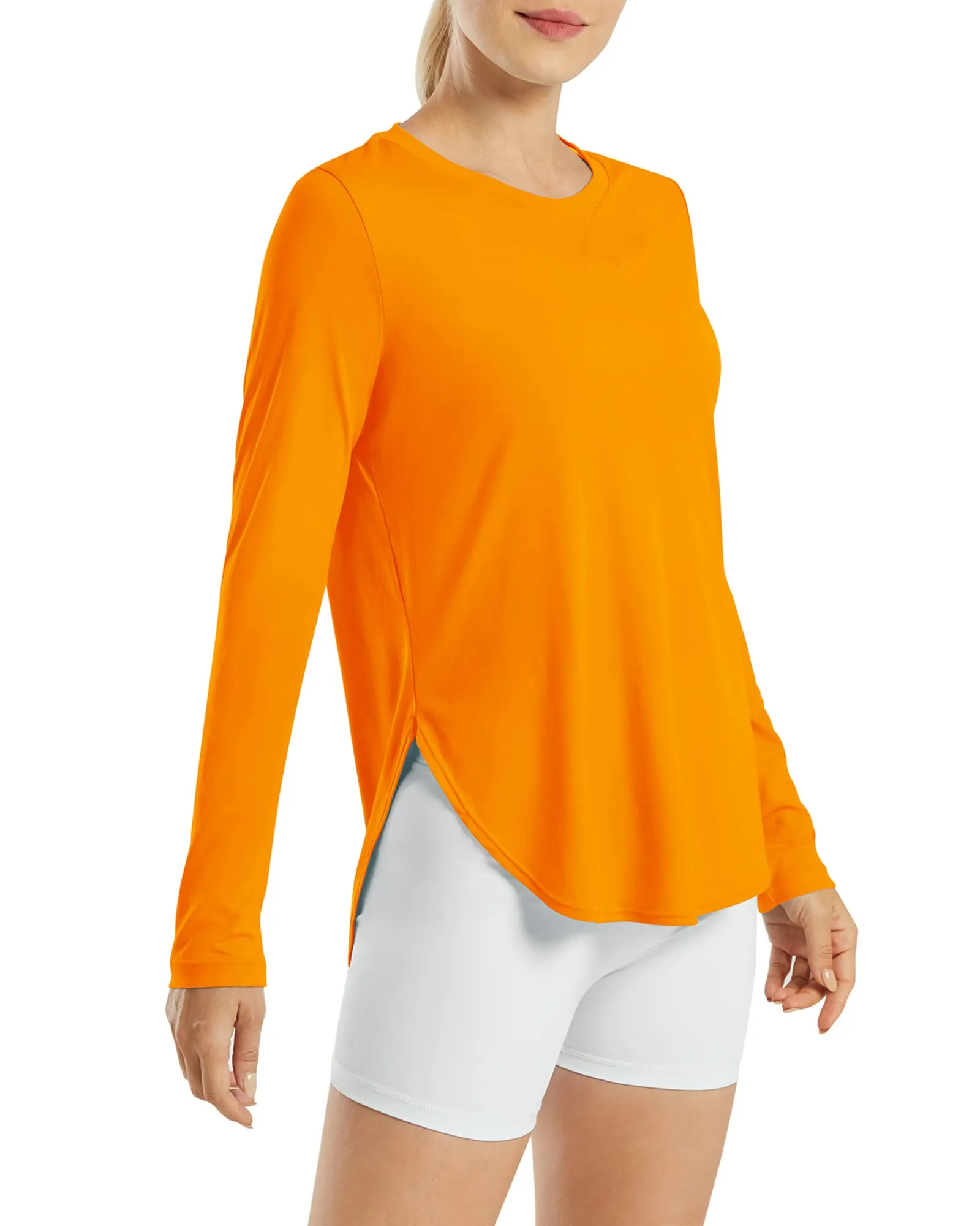 Scoop Neck UV Sun Workout Long Sleeve