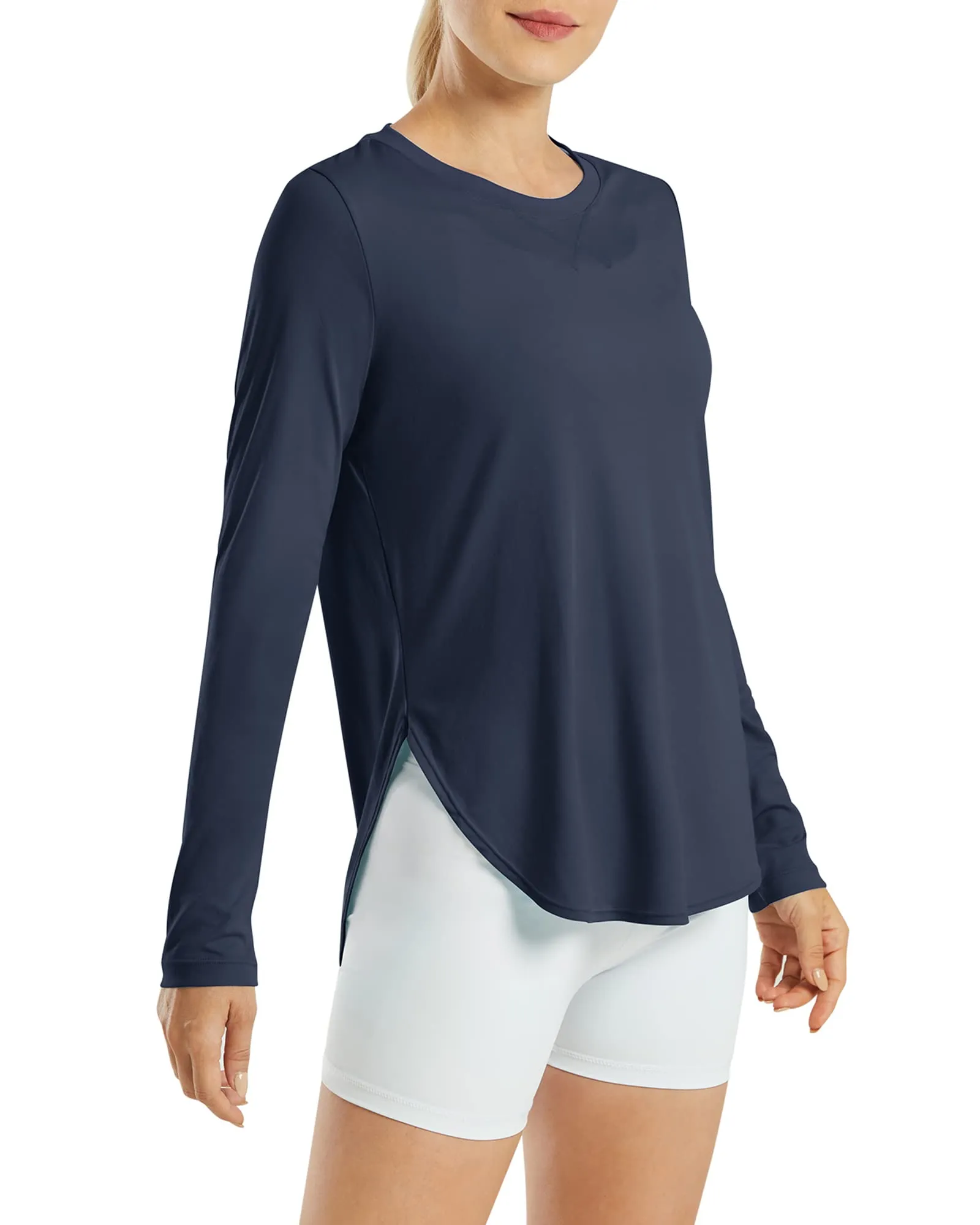 Scoop Neck UV Sun Workout Long Sleeve