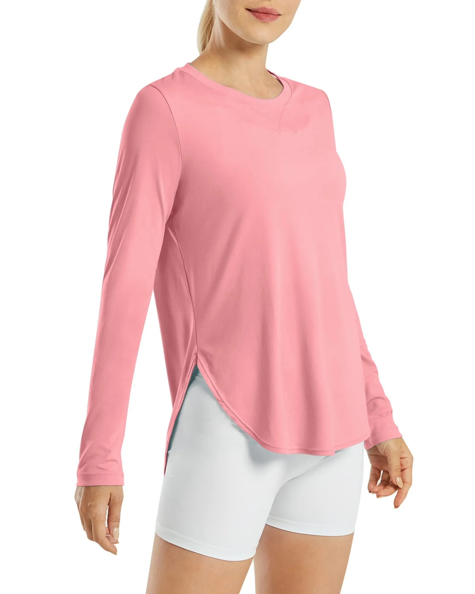 Scoop Neck UV Sun Workout Long Sleeve