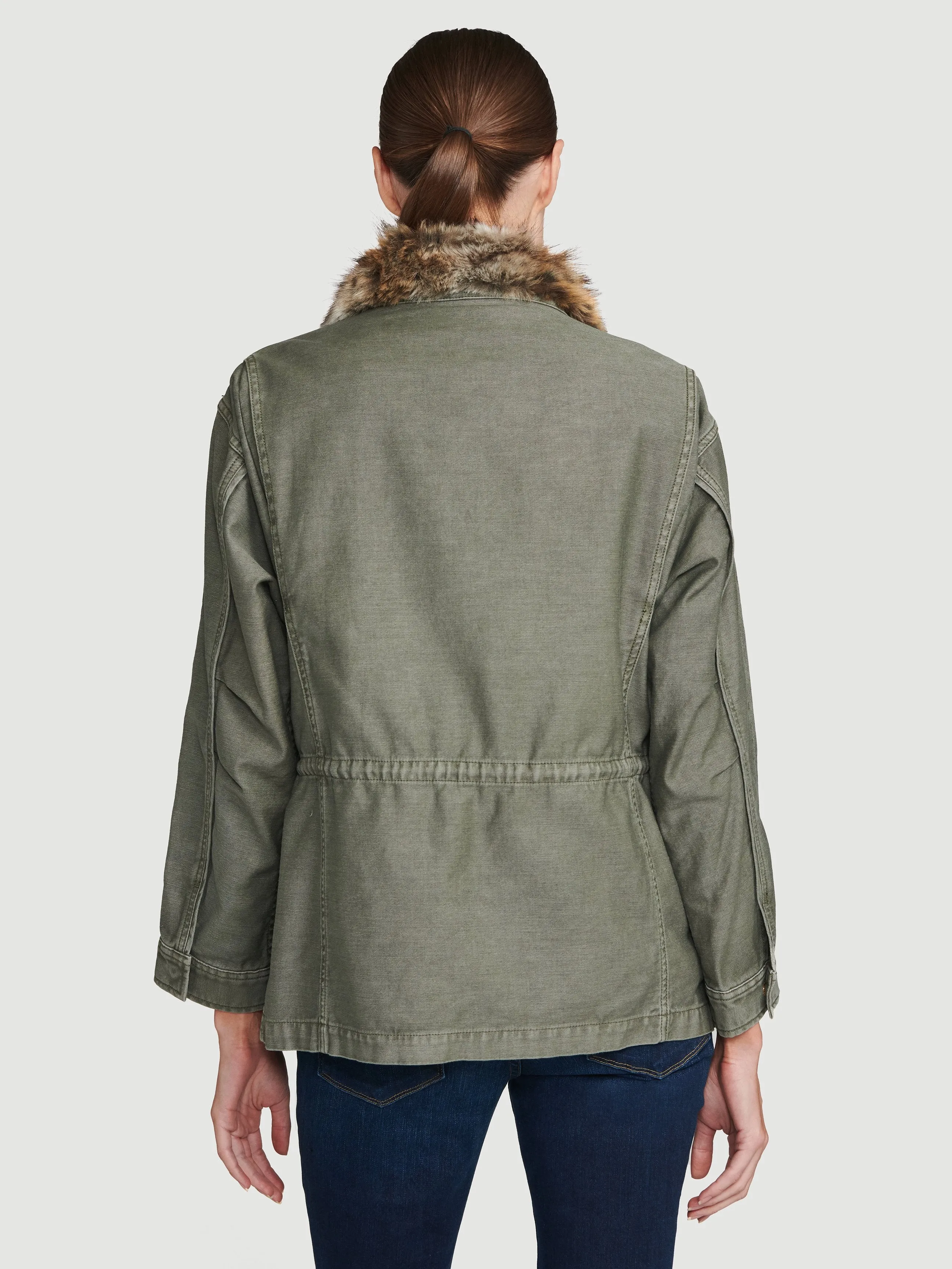 Service Jacket Faux Fur Lining -- Military