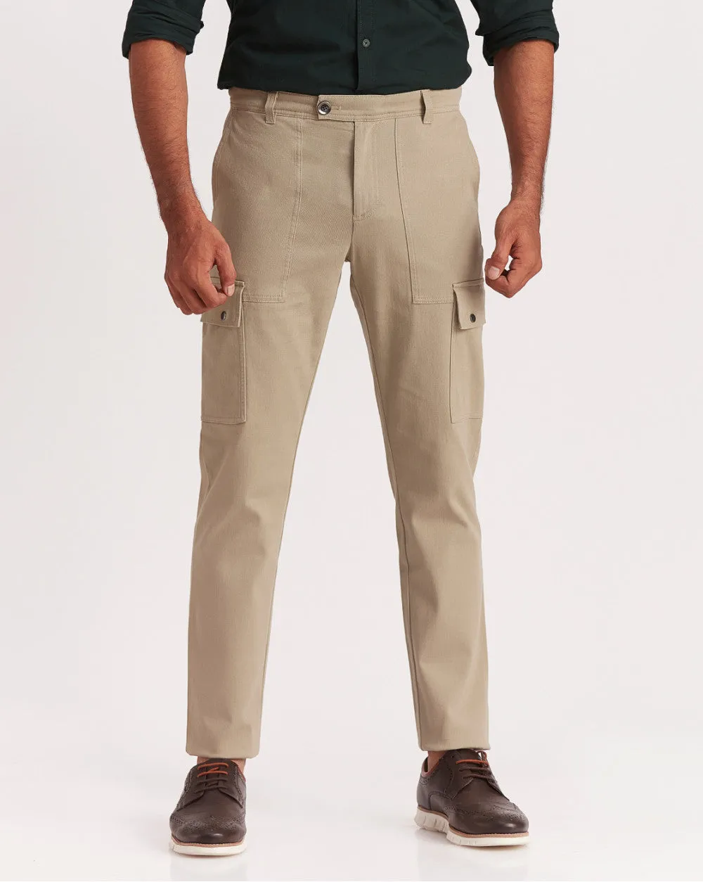 Tapered Fit Classic Cargos - Granola Khaki