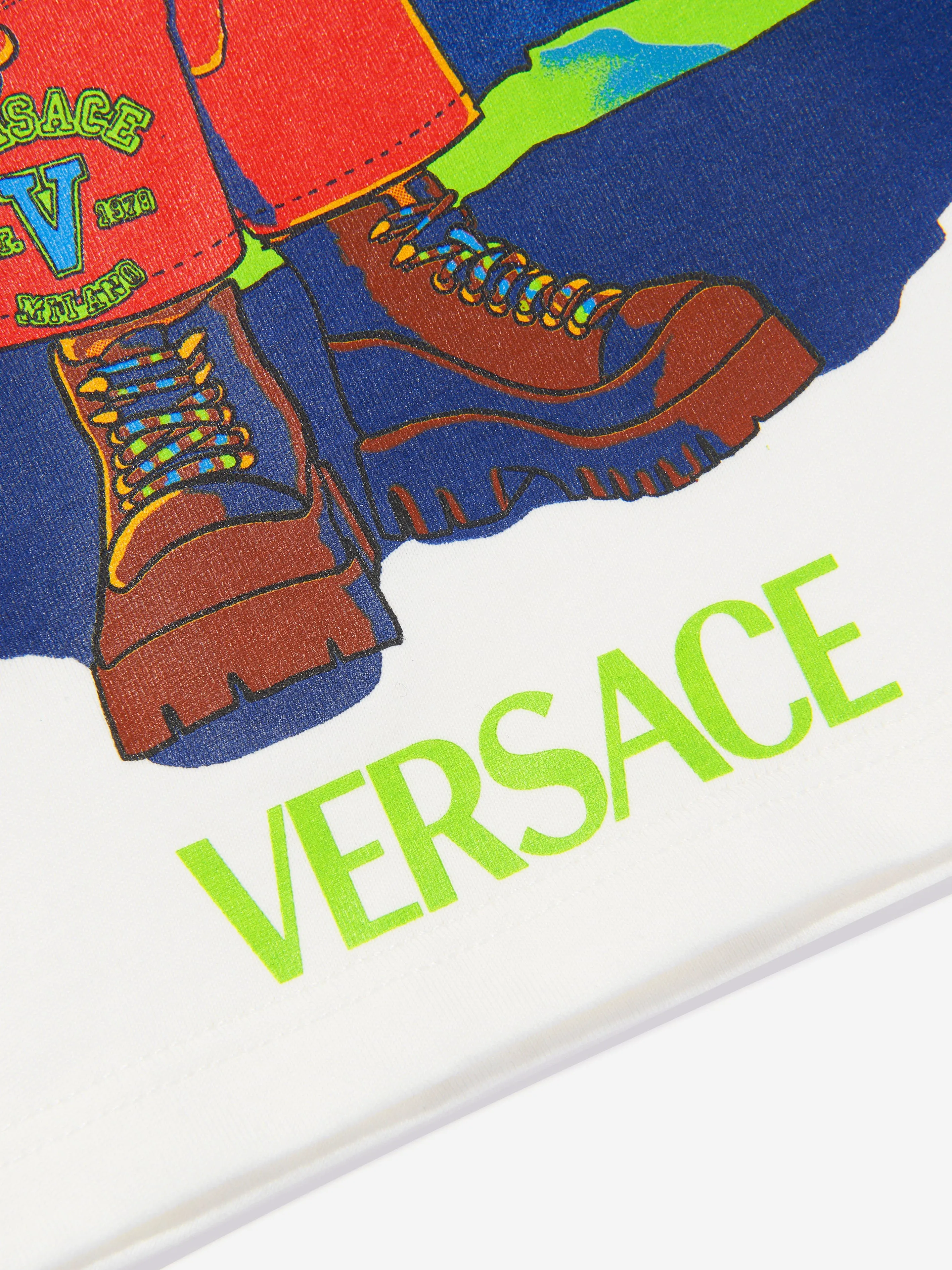 Versace Boys Hiking Logo T-Shirt