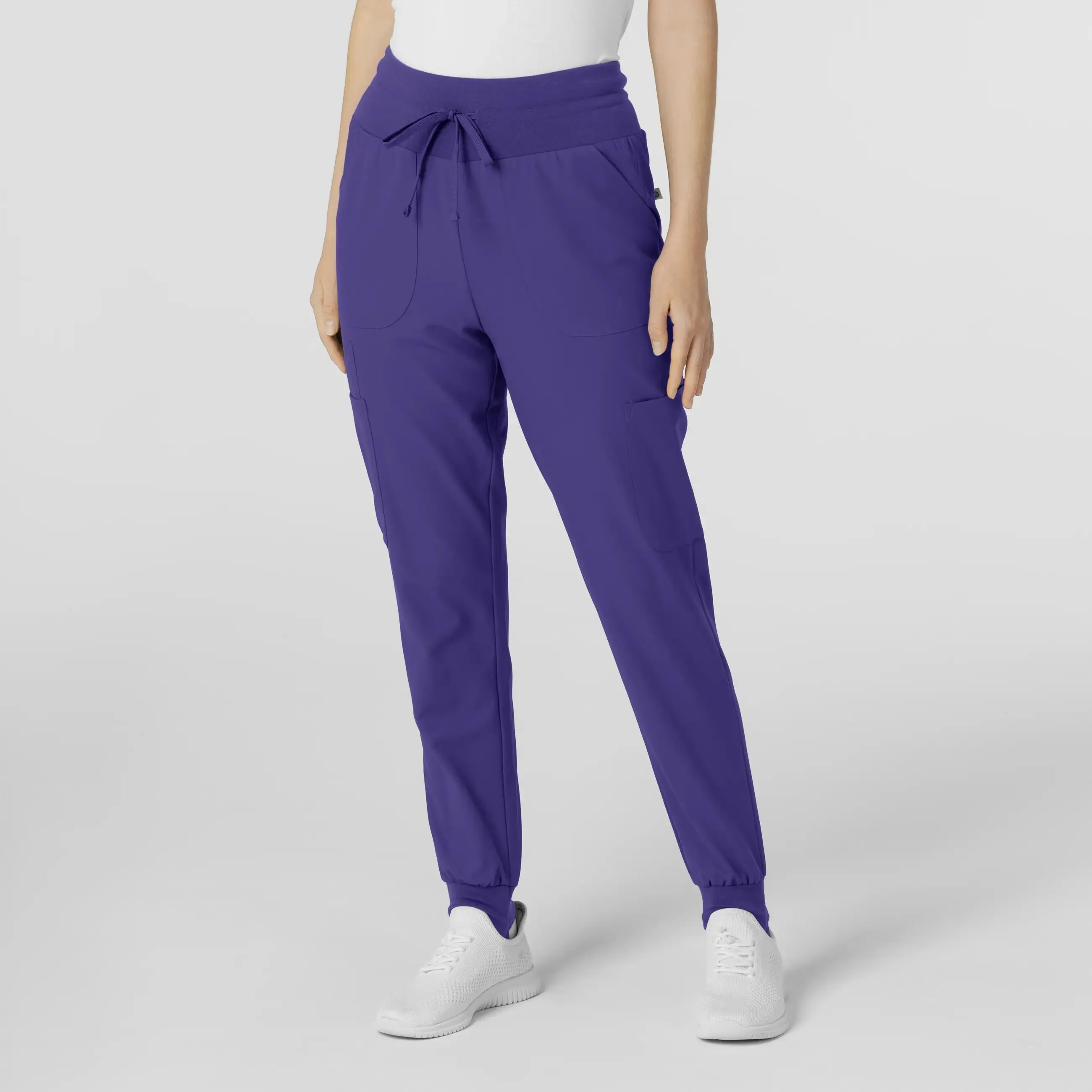 Wink Women's Convertible Stirrup Jogger Scrub Pant - Grape