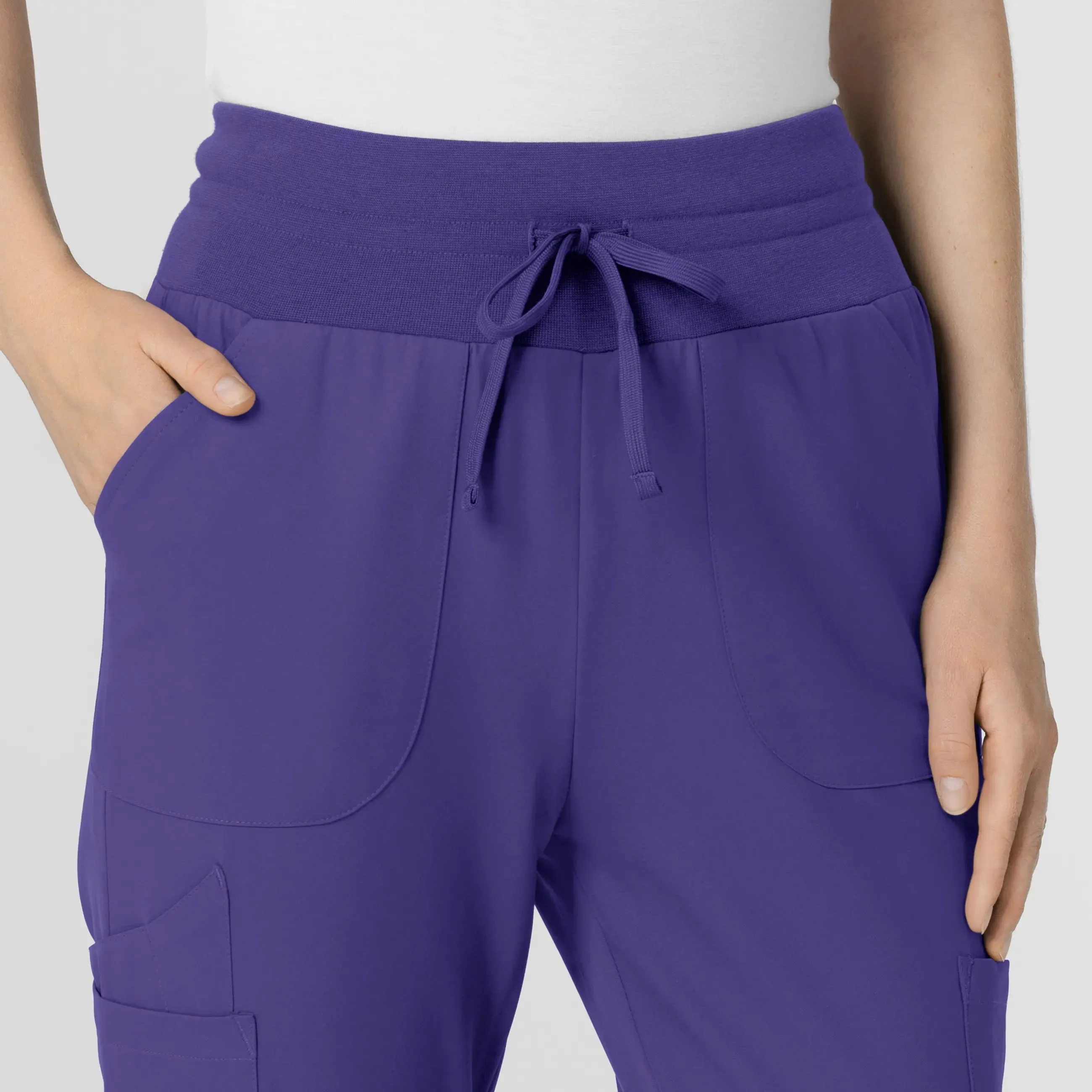 Wink Women's Convertible Stirrup Jogger Scrub Pant - Grape